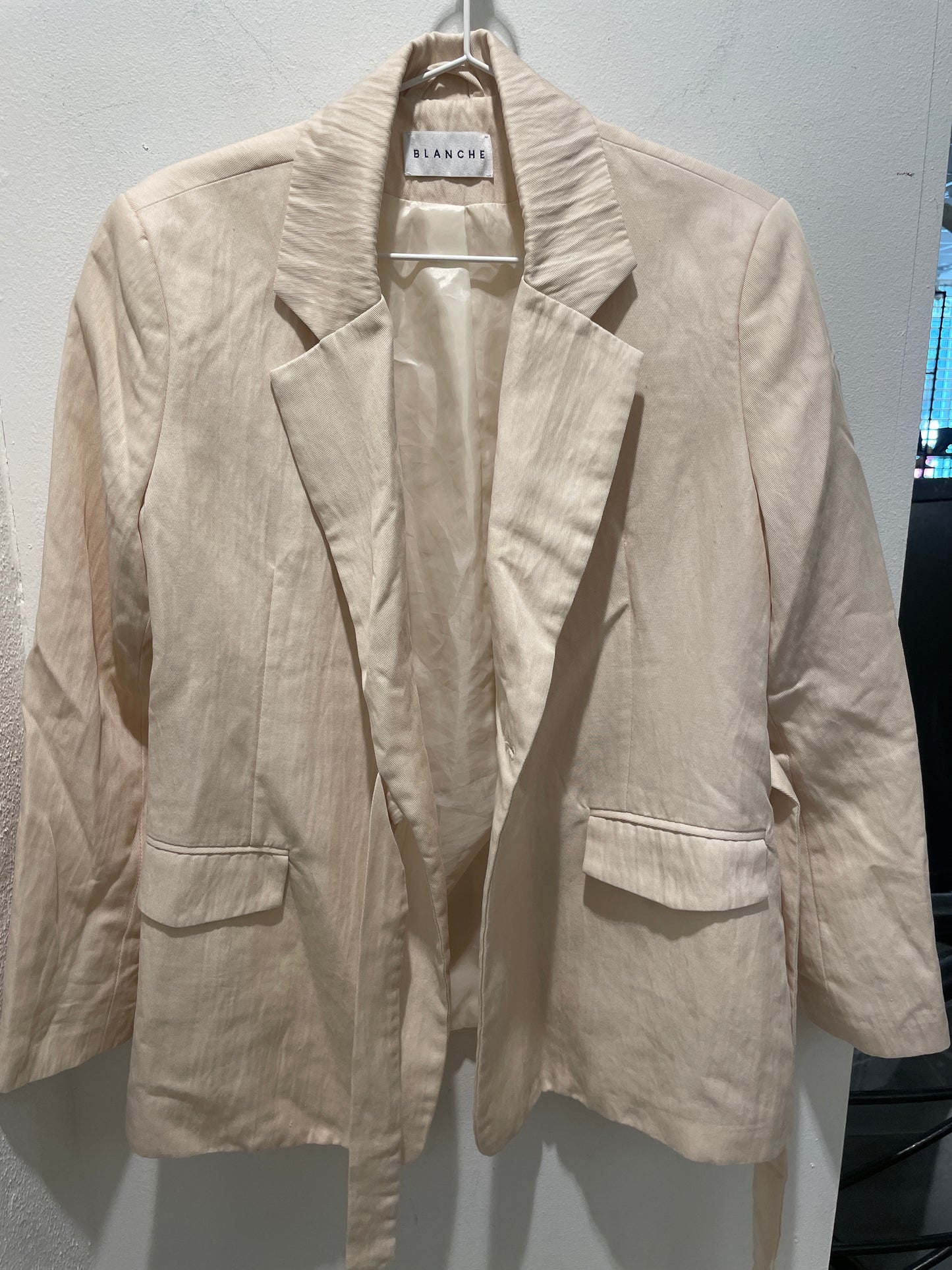 BLANCHE Crinkle Boxy Wrap Blazer - EU36