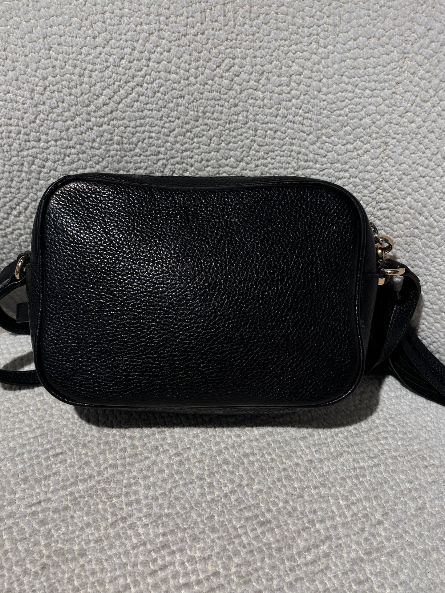 Gucci Disco Soho Bag - Black Leather & Gold Hardware