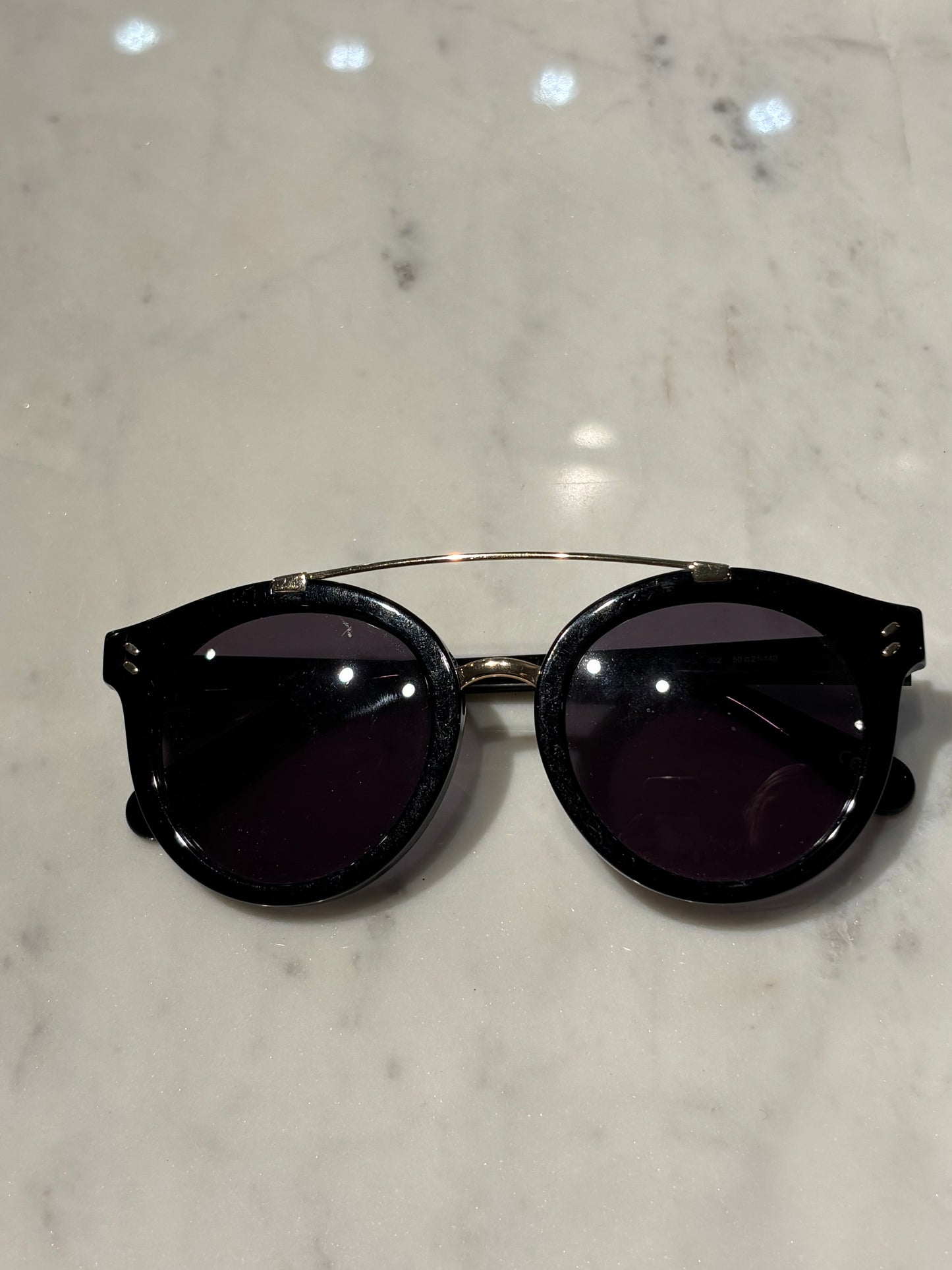 Stella McCartney - Sunglasses - Black w. Gold - Medinas Wardrobe