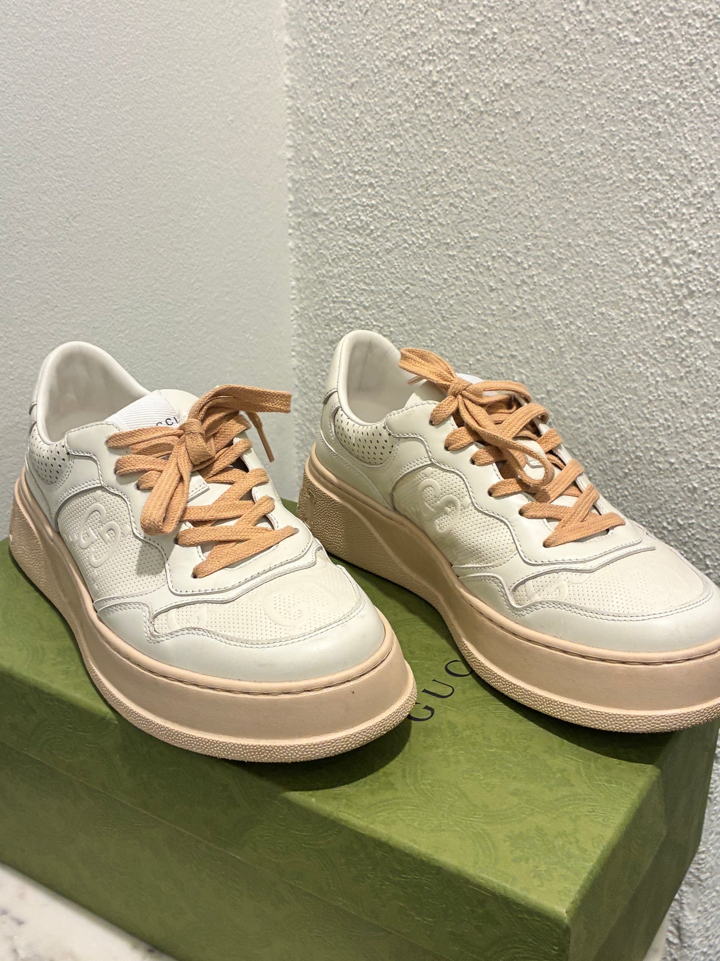 Gucci Sneakers - White & Rose - EU 39,5
