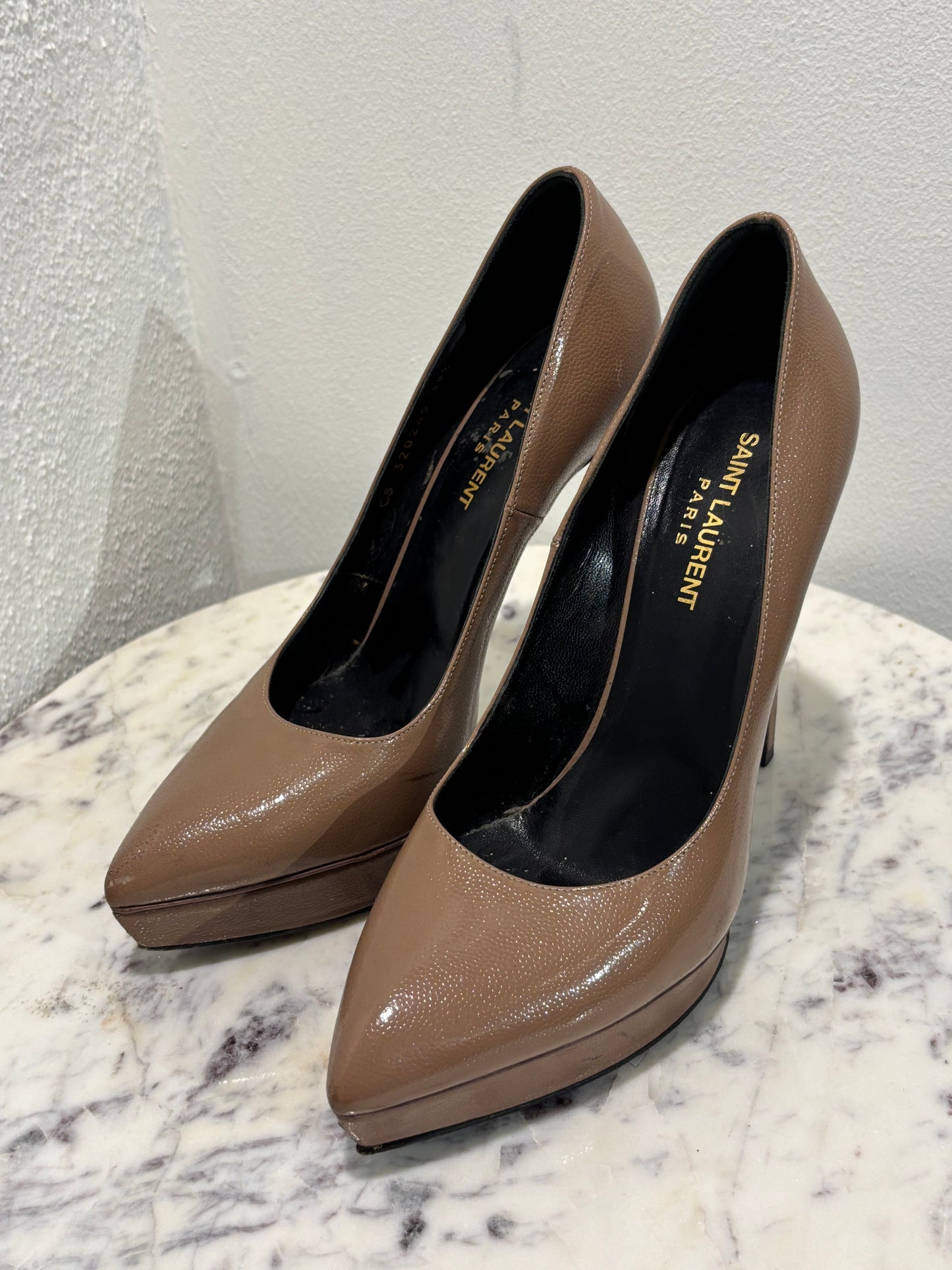Saint Laurent Heels, platform, 38.5 - Medinas Wardrobe