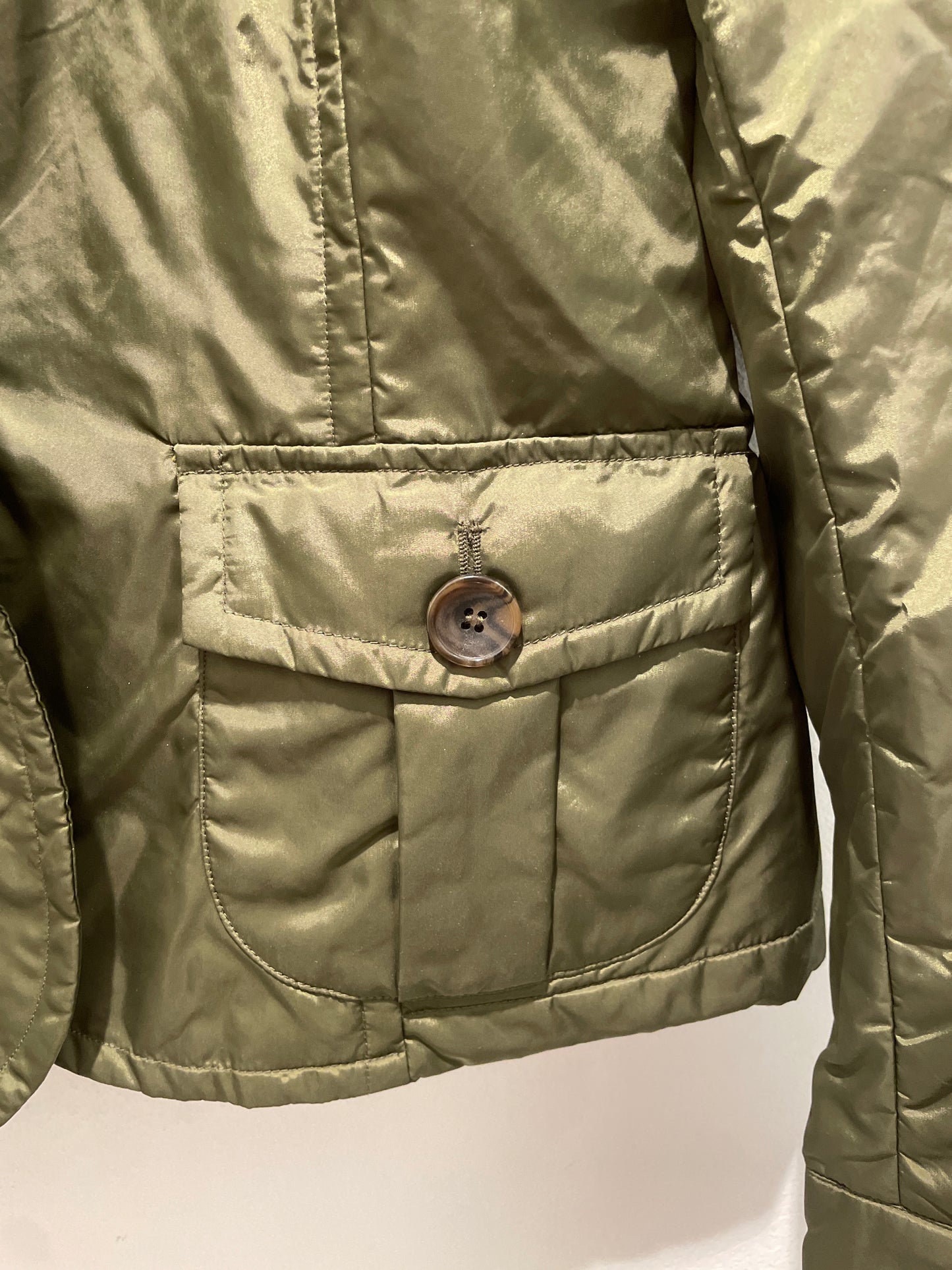 Weekend Max Mara Lightweight Padded Jacket – Olive Green - EU38