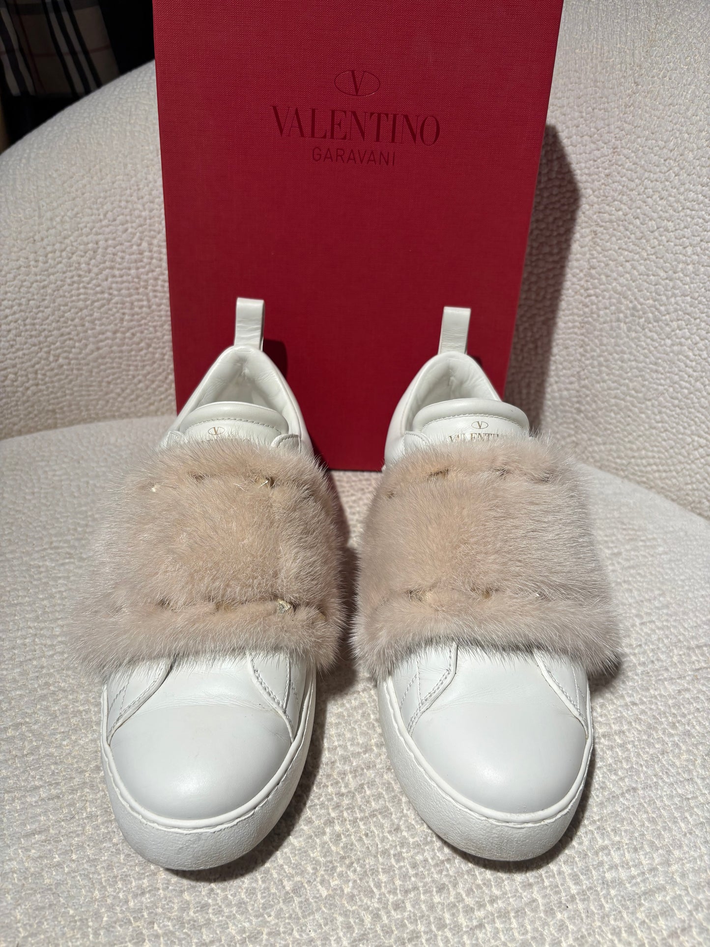 Valentino Rockstud sneakers- with mink - size