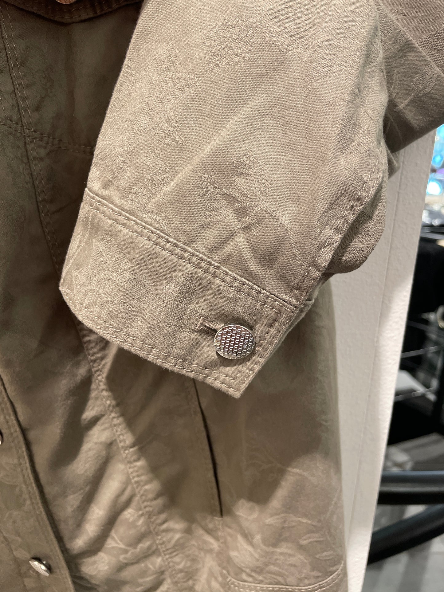 Gerry Weber Textured Utility Jacket – Khaki Brown - EU44