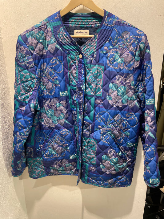 Lolly’s Laundry - quilted jacket - oversized - blue
