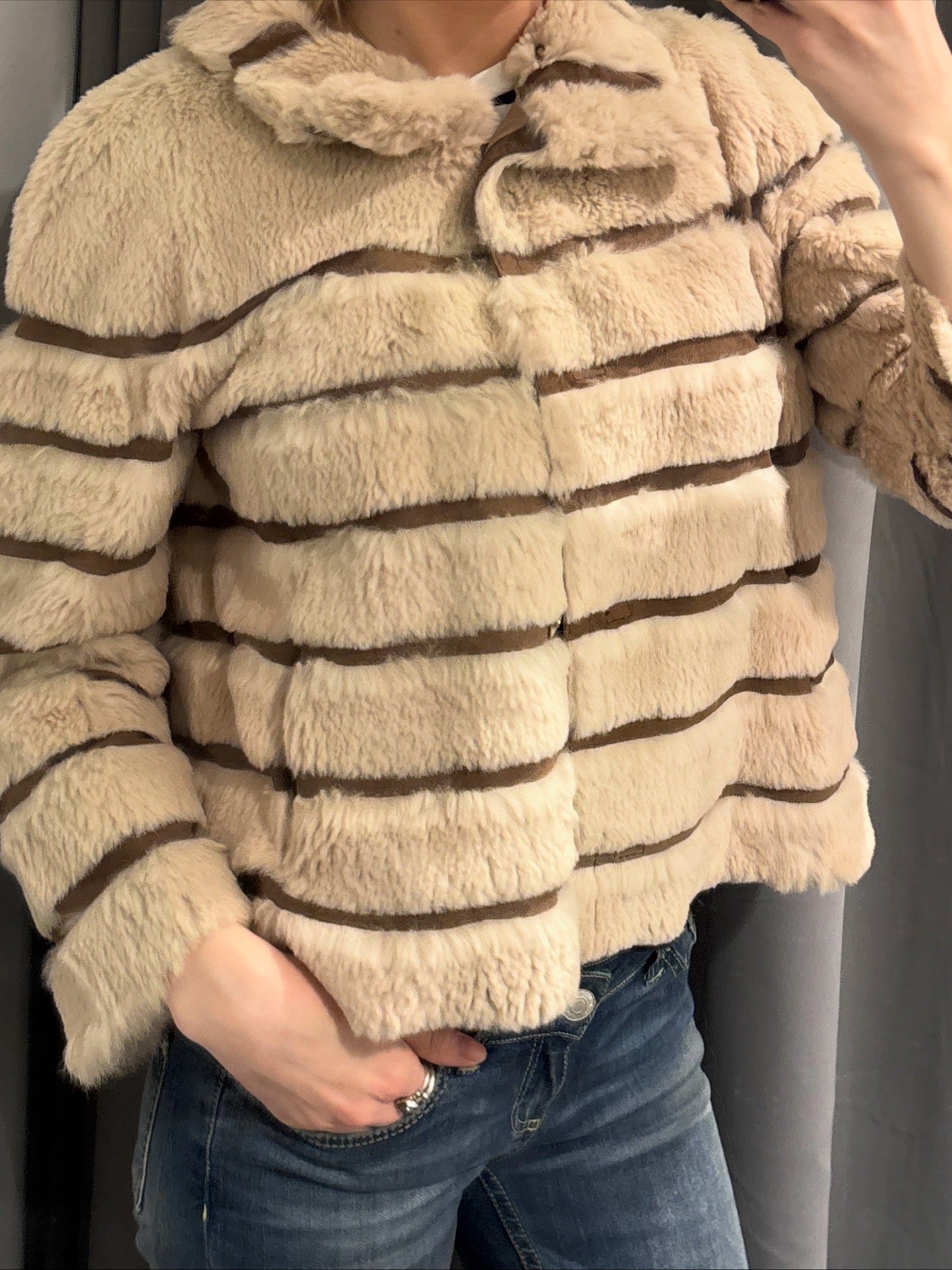 Sten Bergström Short Fur Jacket - Rabbit - Size S-M