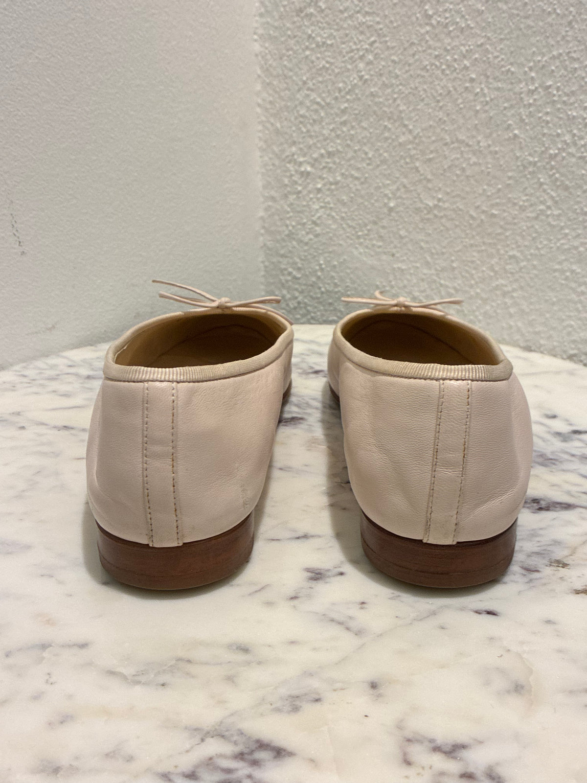 Chanel Ballerinas - Special Pair - Rose/Nude & Gold Toe - Size 38,5C