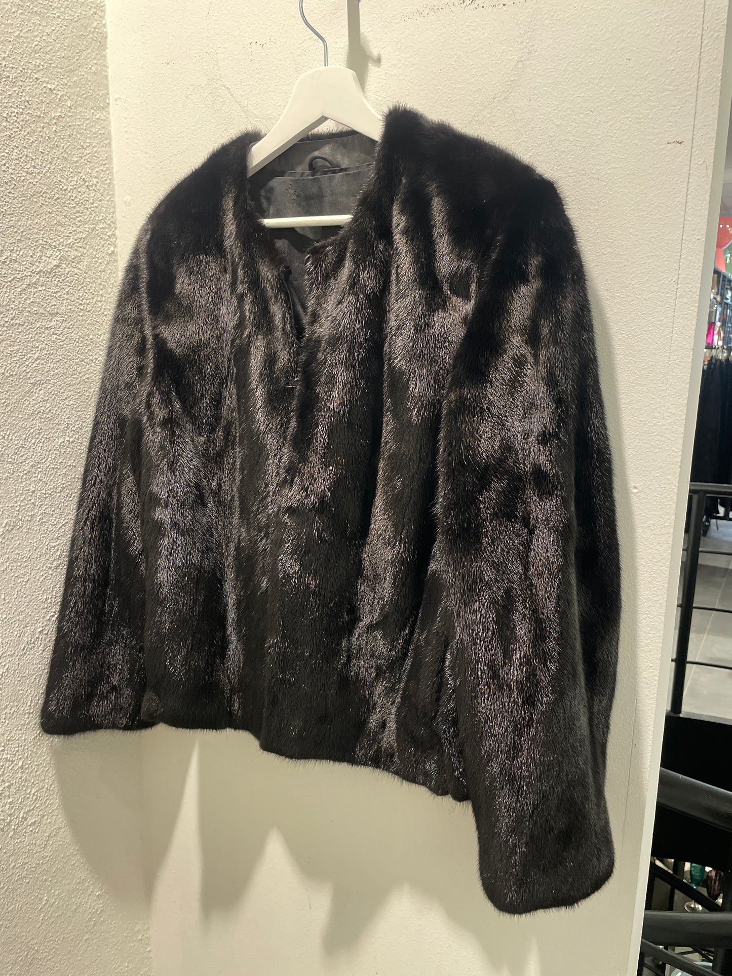 Birger Christensen Short Mink Fur Jacket – One Size (S-L) - Medinas Wardrobe