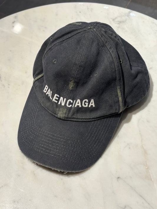 Balenciaga - Logo Cap - Denim/green - Medinas Wardrobe