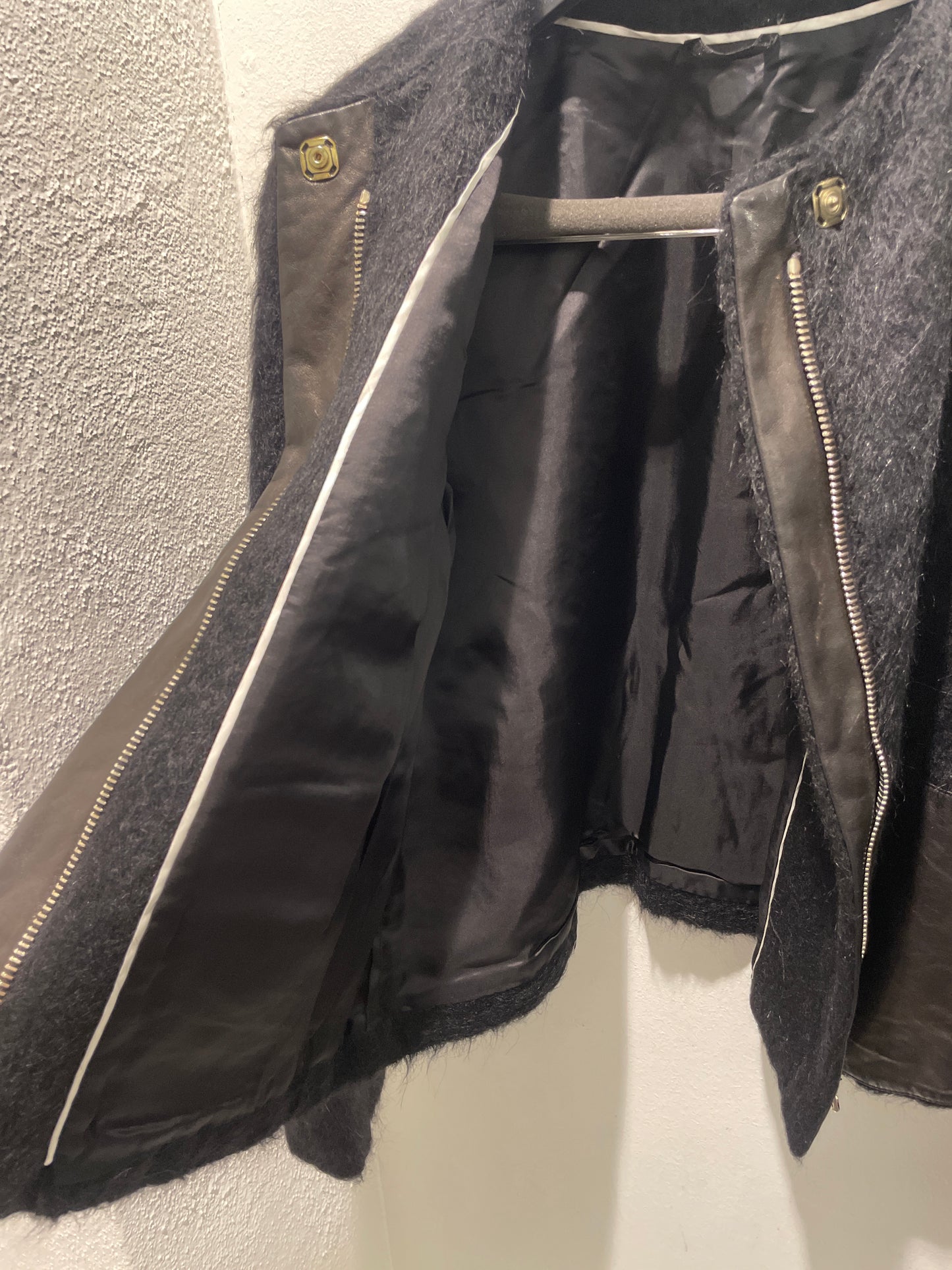 Mauro Grifoni — Premium Alpaca-Mohair Jacket with Lambskin Leather - Size IT 44 / EU40