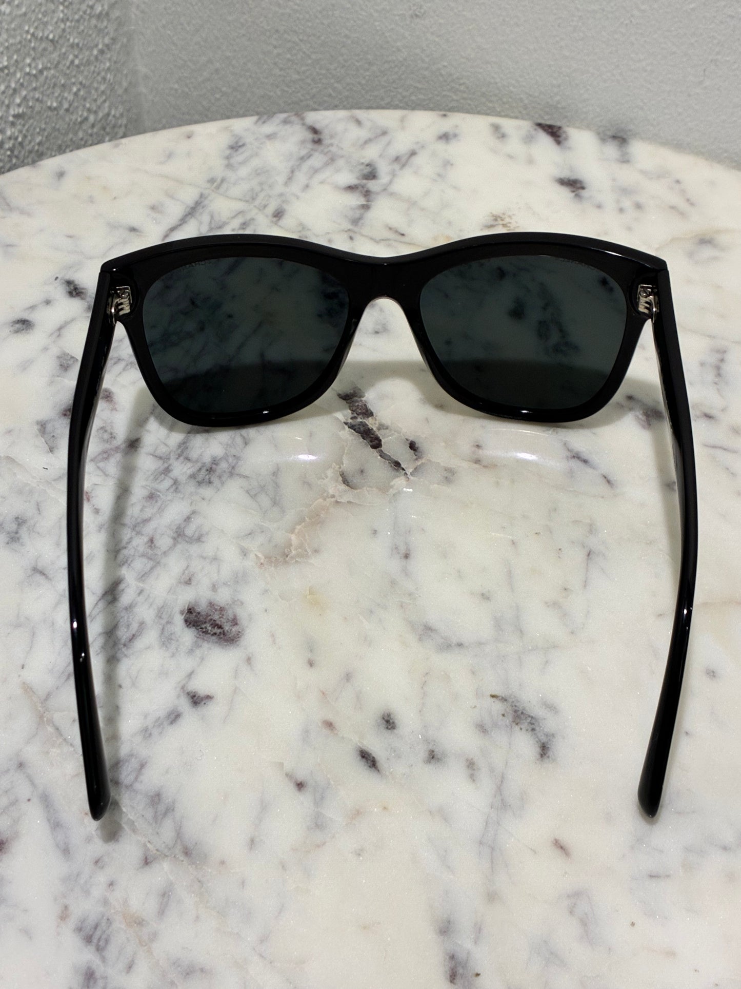 Chanel Sunglasses - Black with White CC Logo