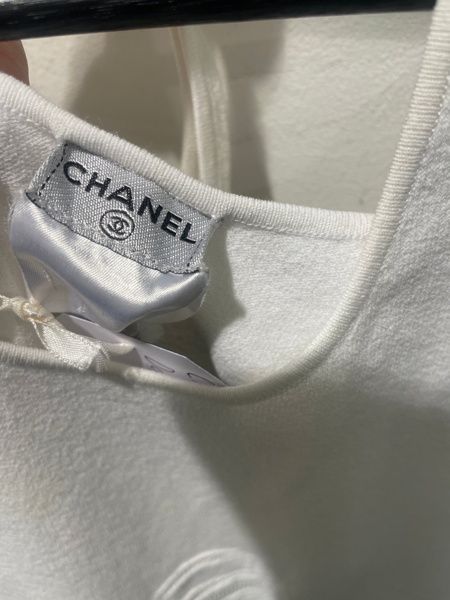 Chanel Top – Cotton Knit & Watering Can in White – EU 40