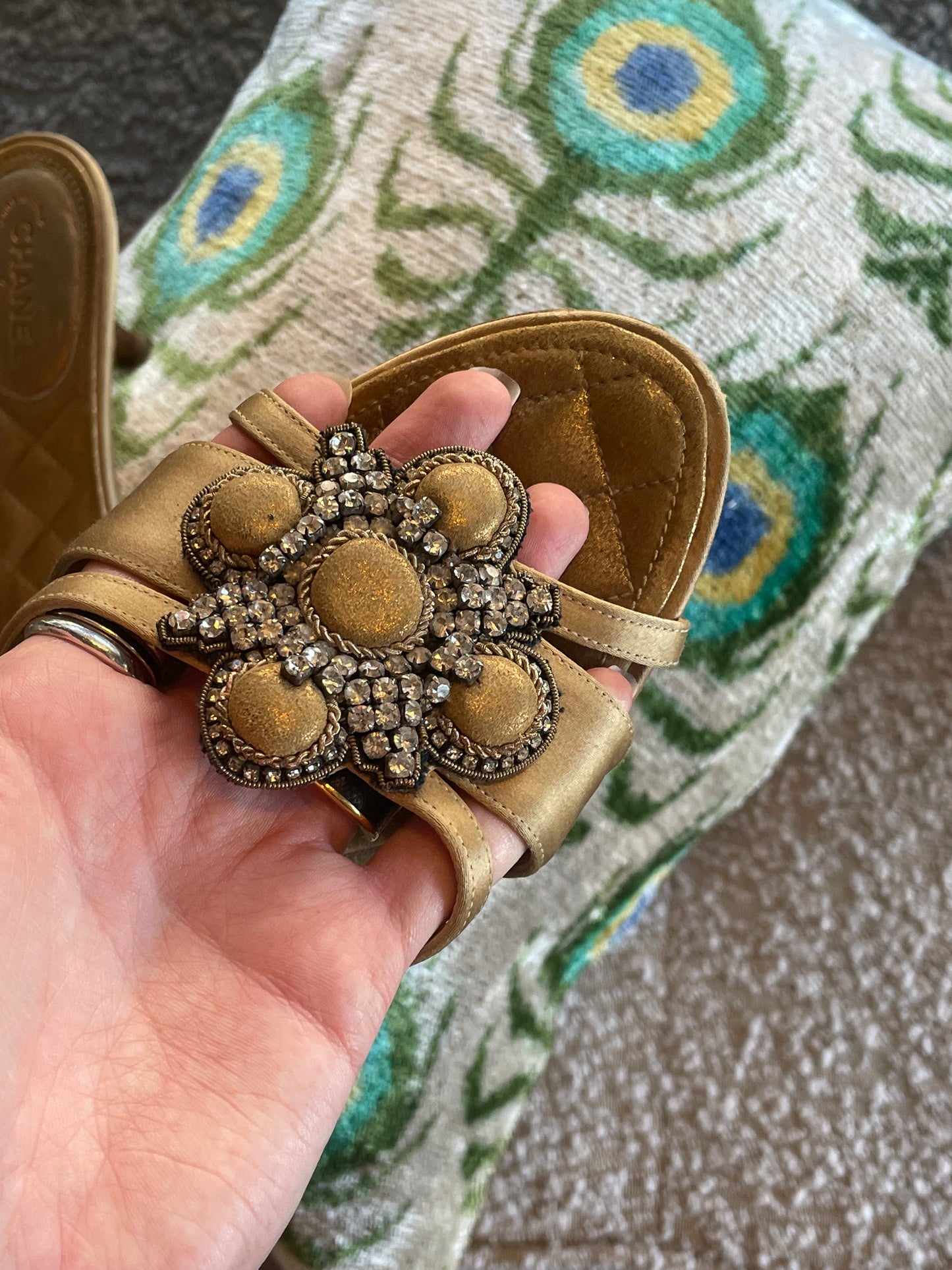 Chanel - Stiletter / Sandaler - guld
