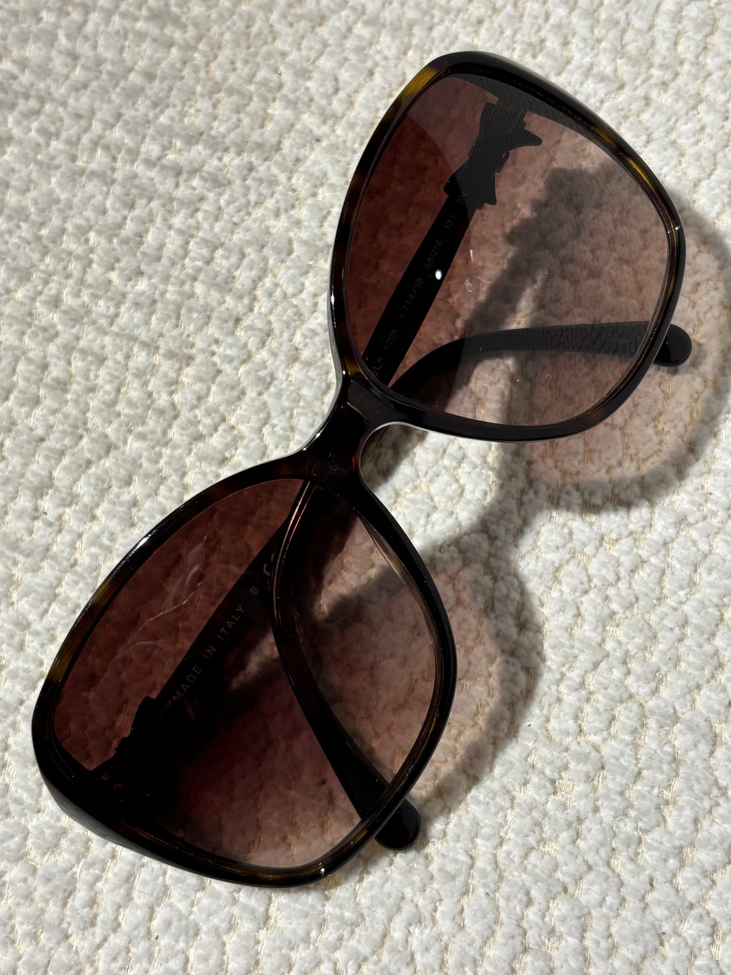 Chanel Sunglasses - Brown with Bow