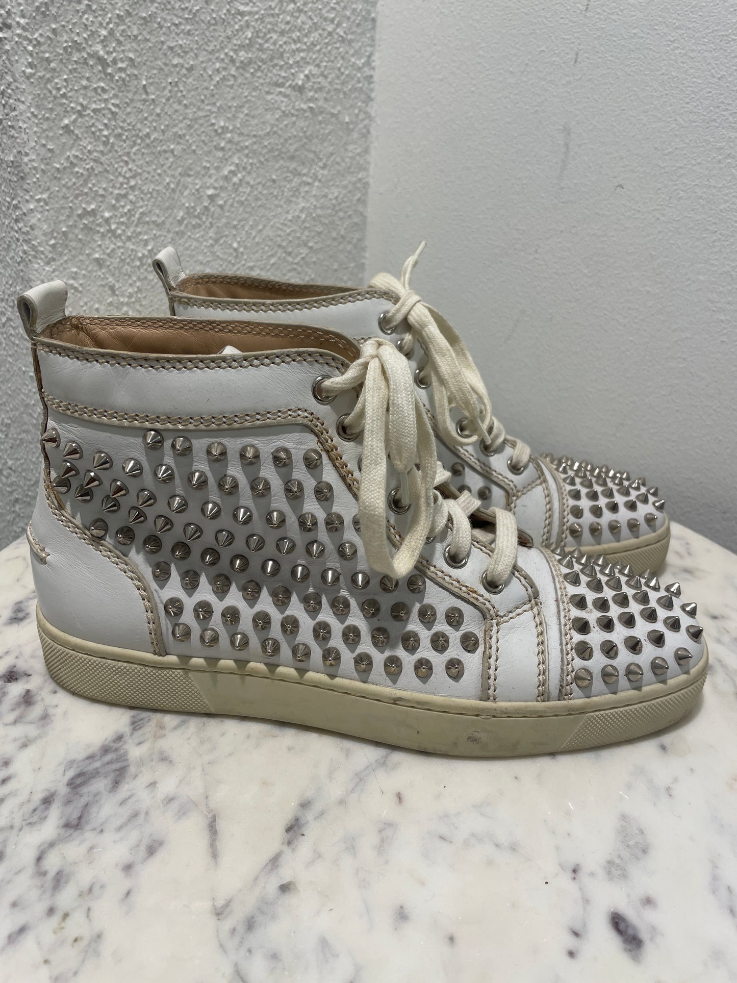 Christian Louboutin - Louis "Loubi in the Sky" High-Top Sneakers - 38