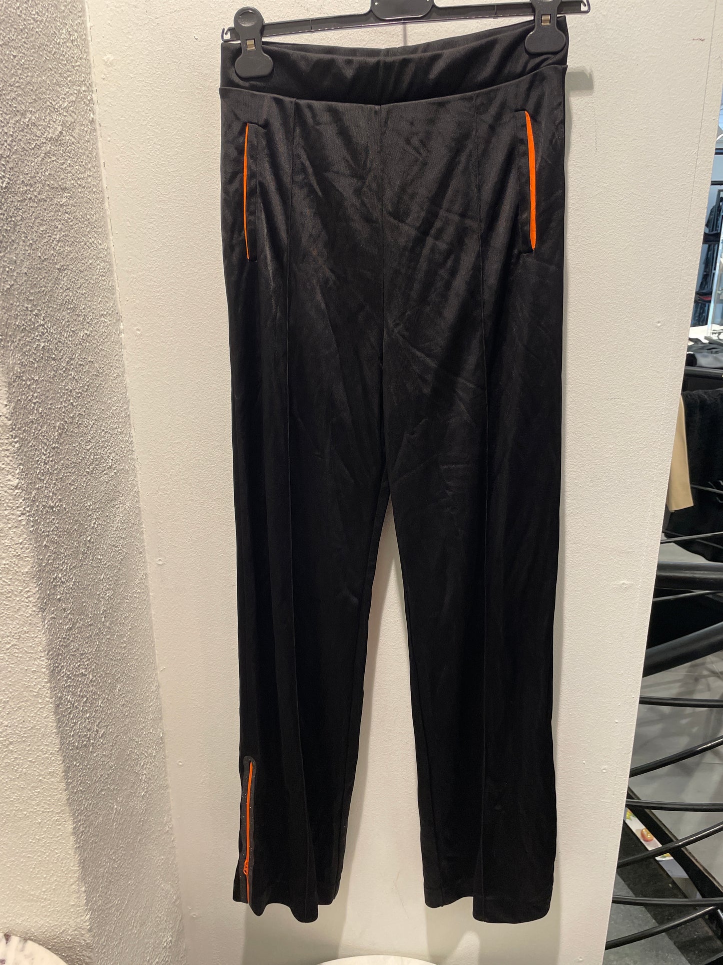 Malene Birger - Loungepants - Black w orange  - XS - Medinas Wardrobe