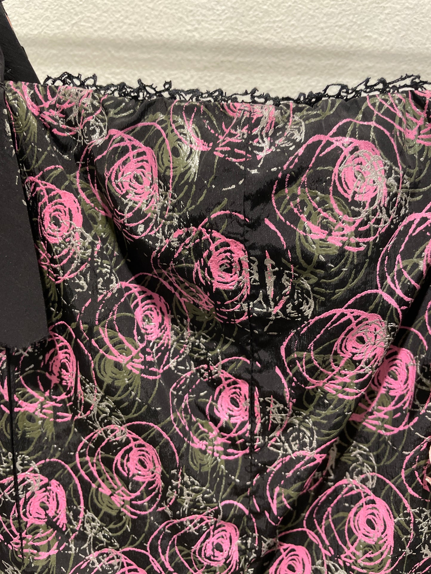 Otitude dress - Pink with black hush - S