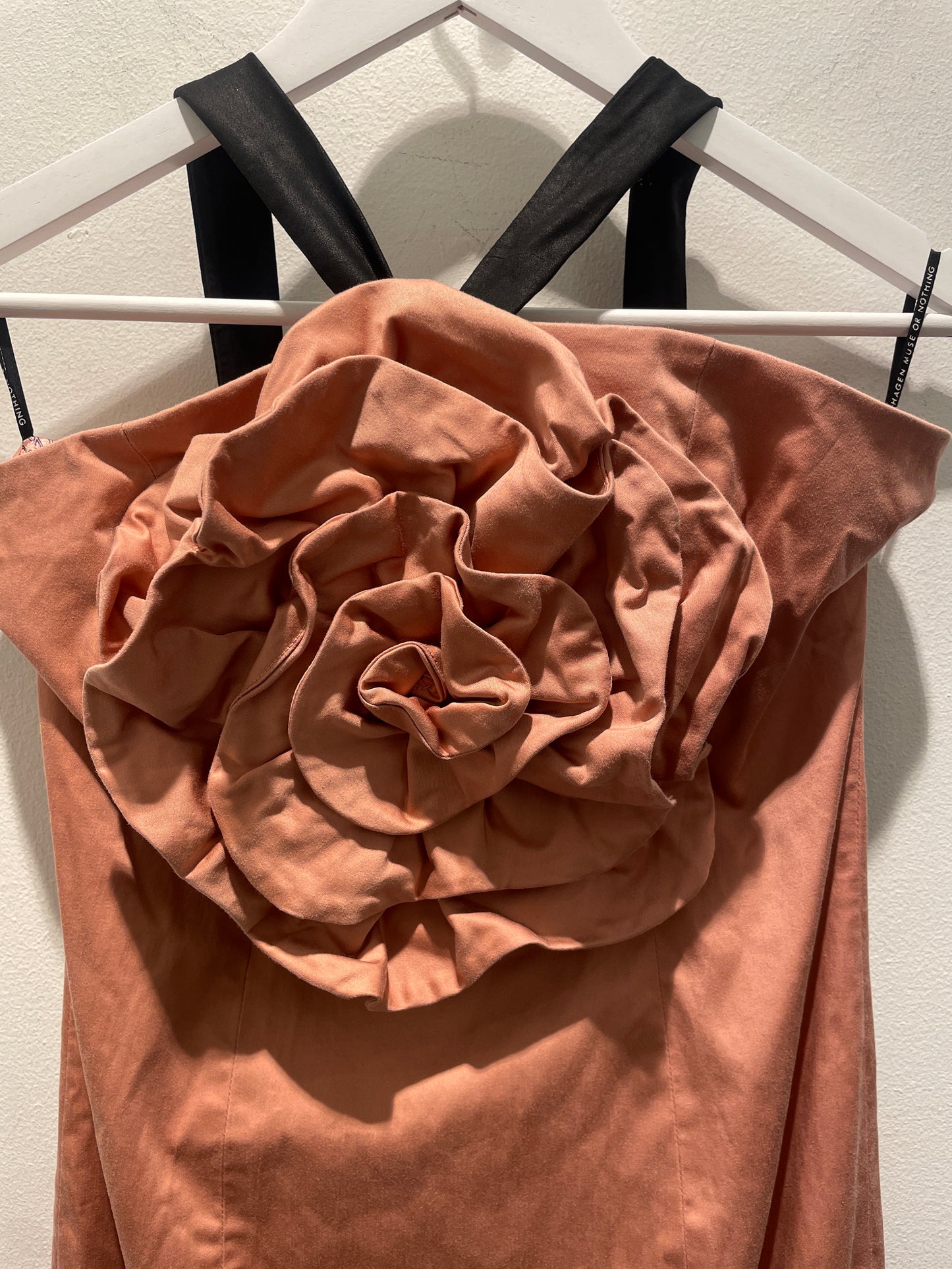 Copenhagen Muse Shineni Sculptural Rosette Dress – Size M