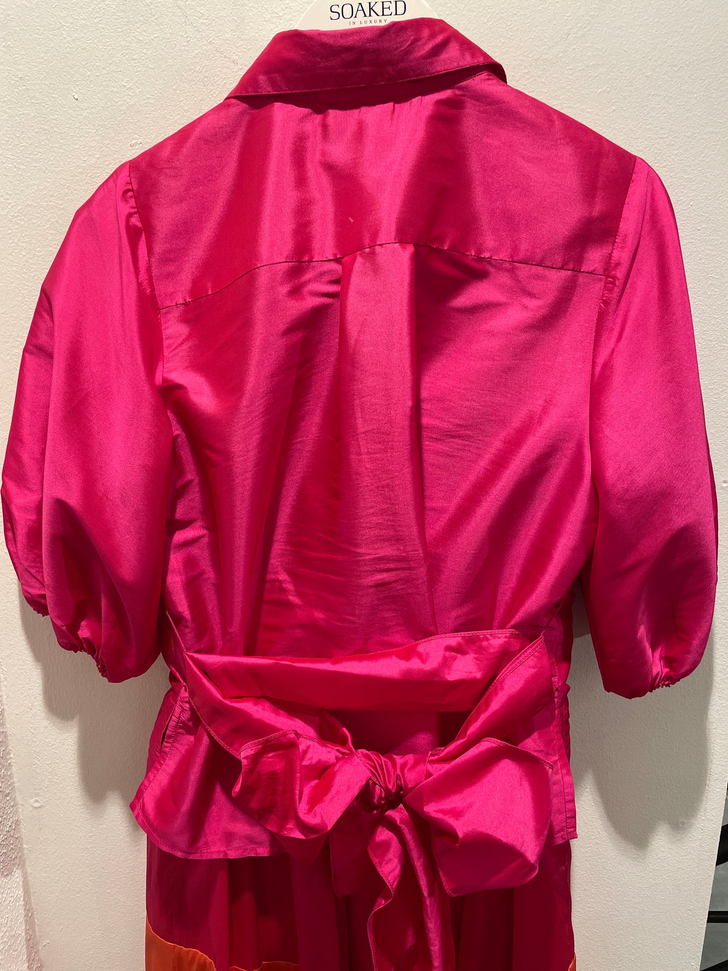 Emily Shalant Set – Orange & Pink Silk – Fits S/M