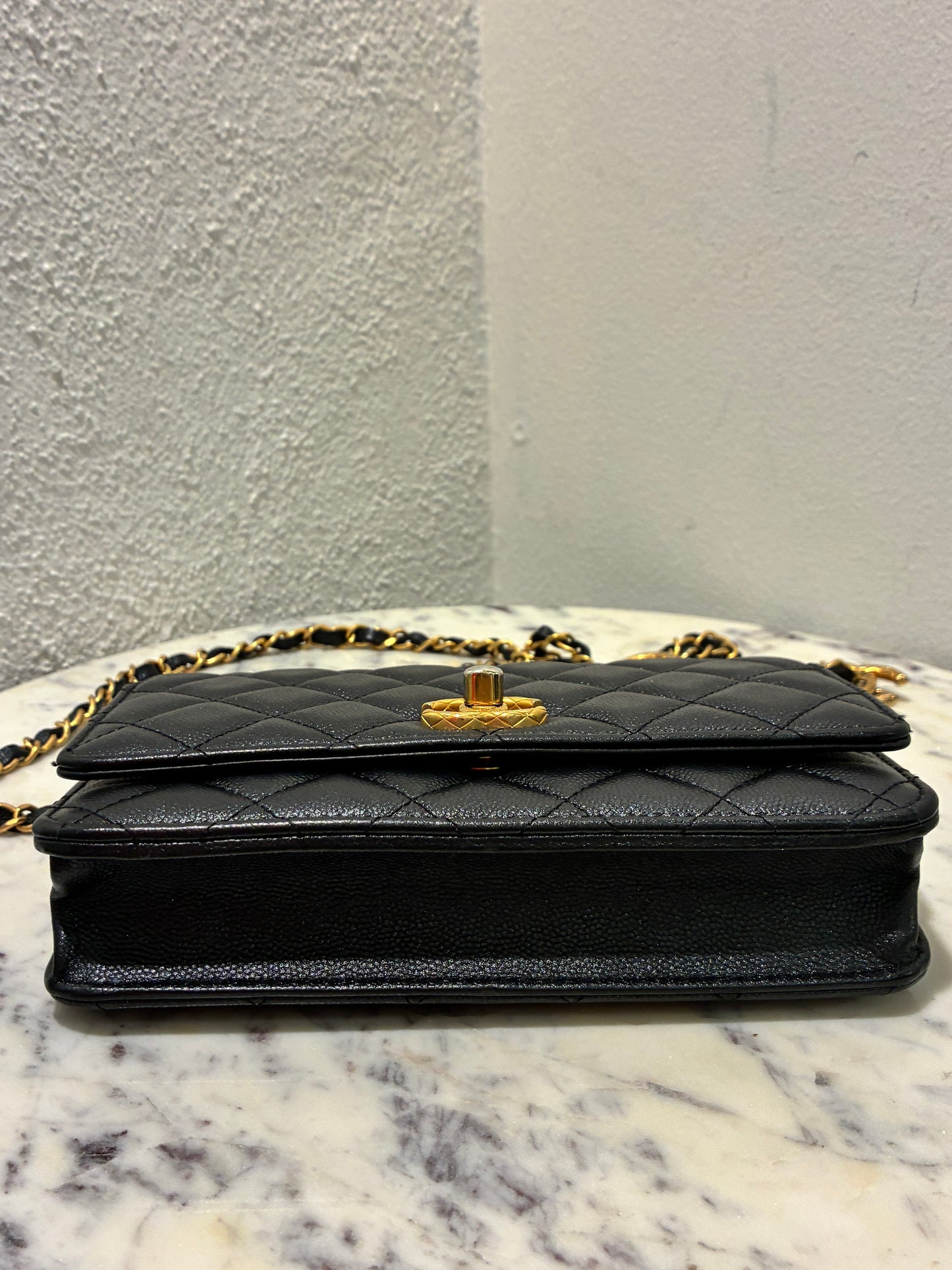 Chanel Wallet on Chain - Black Caviar & Gold Hardware - 23B 2023 - FULL SET!
