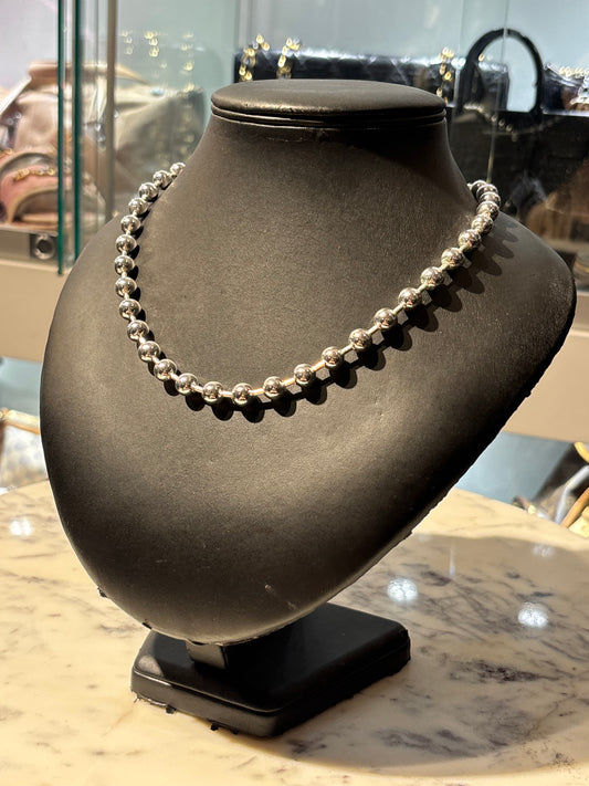Pilgrim - Necklace - Large silver beads - Medinas Wardrobe