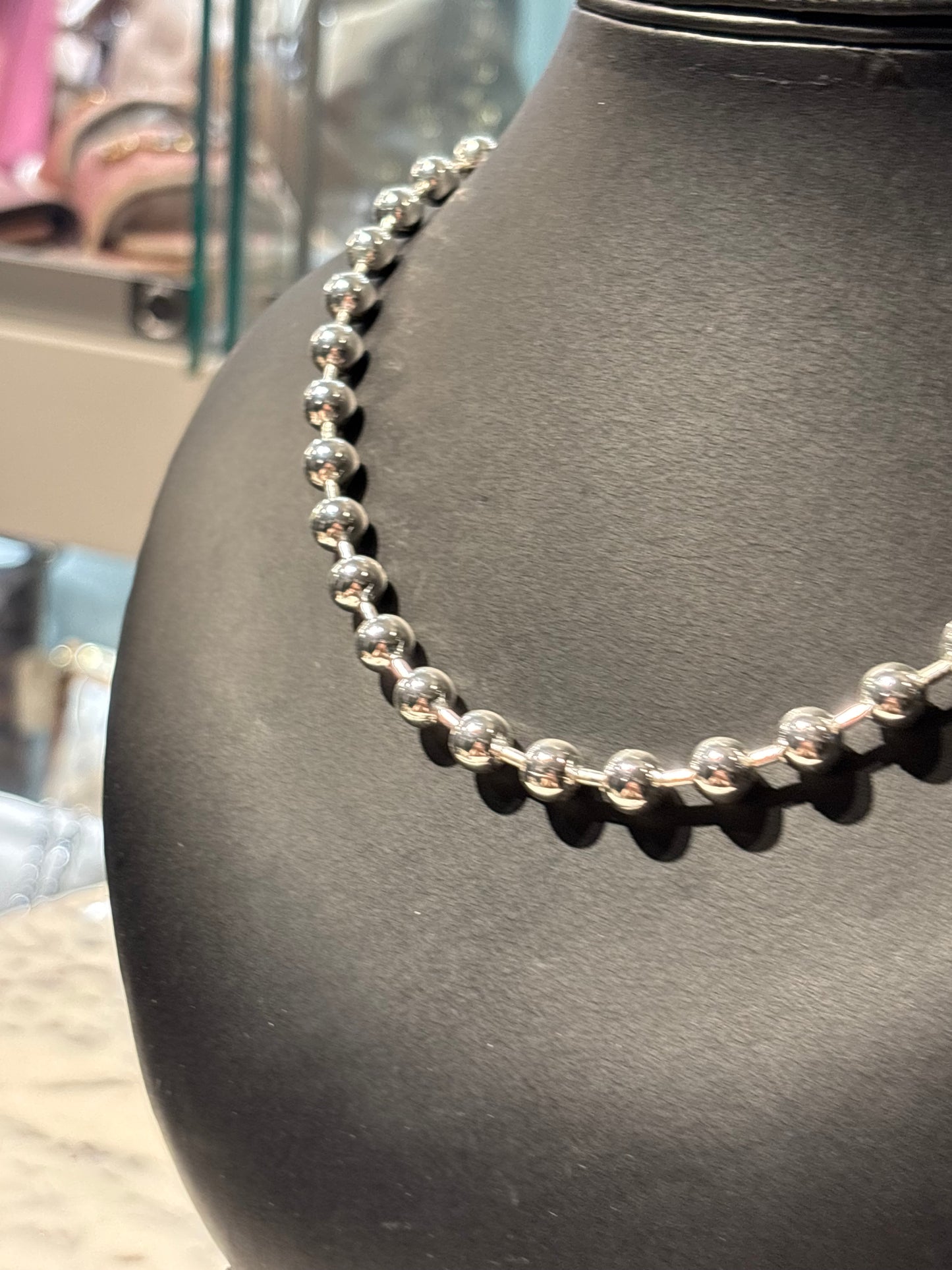 Pilgrim - Necklace - Large silver beads - Medinas Wardrobe