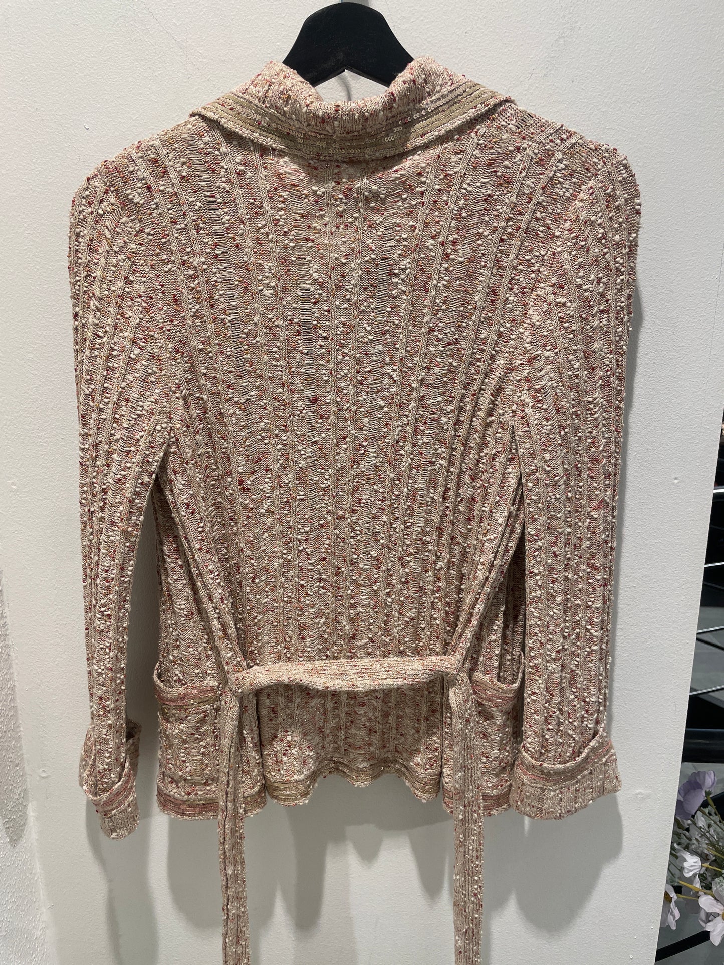 Chanel Cardigan – Knit in Gold & Terracotta – EU 36
