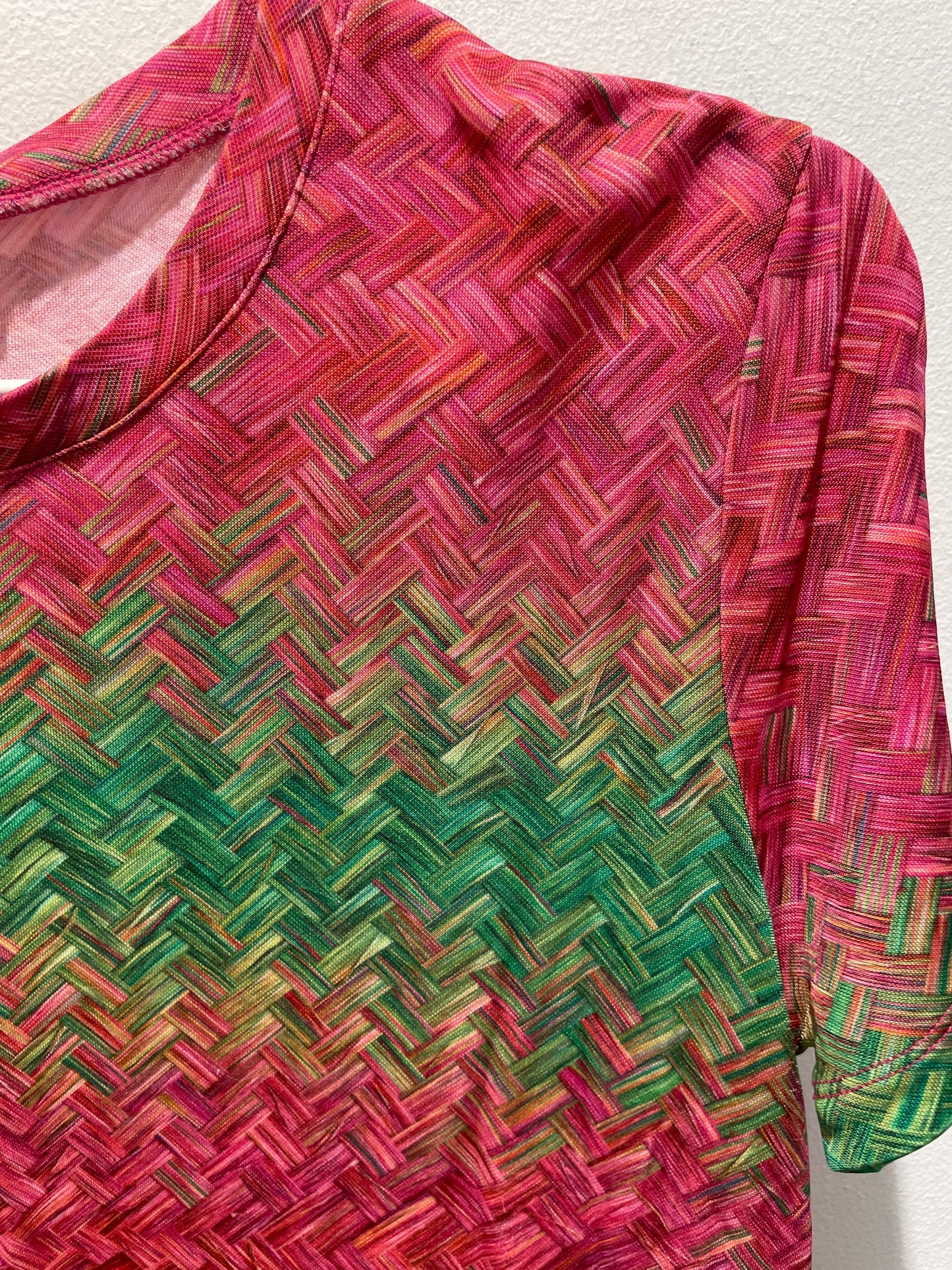 Kenzo Zig-Zag Knit T-Shirt - S