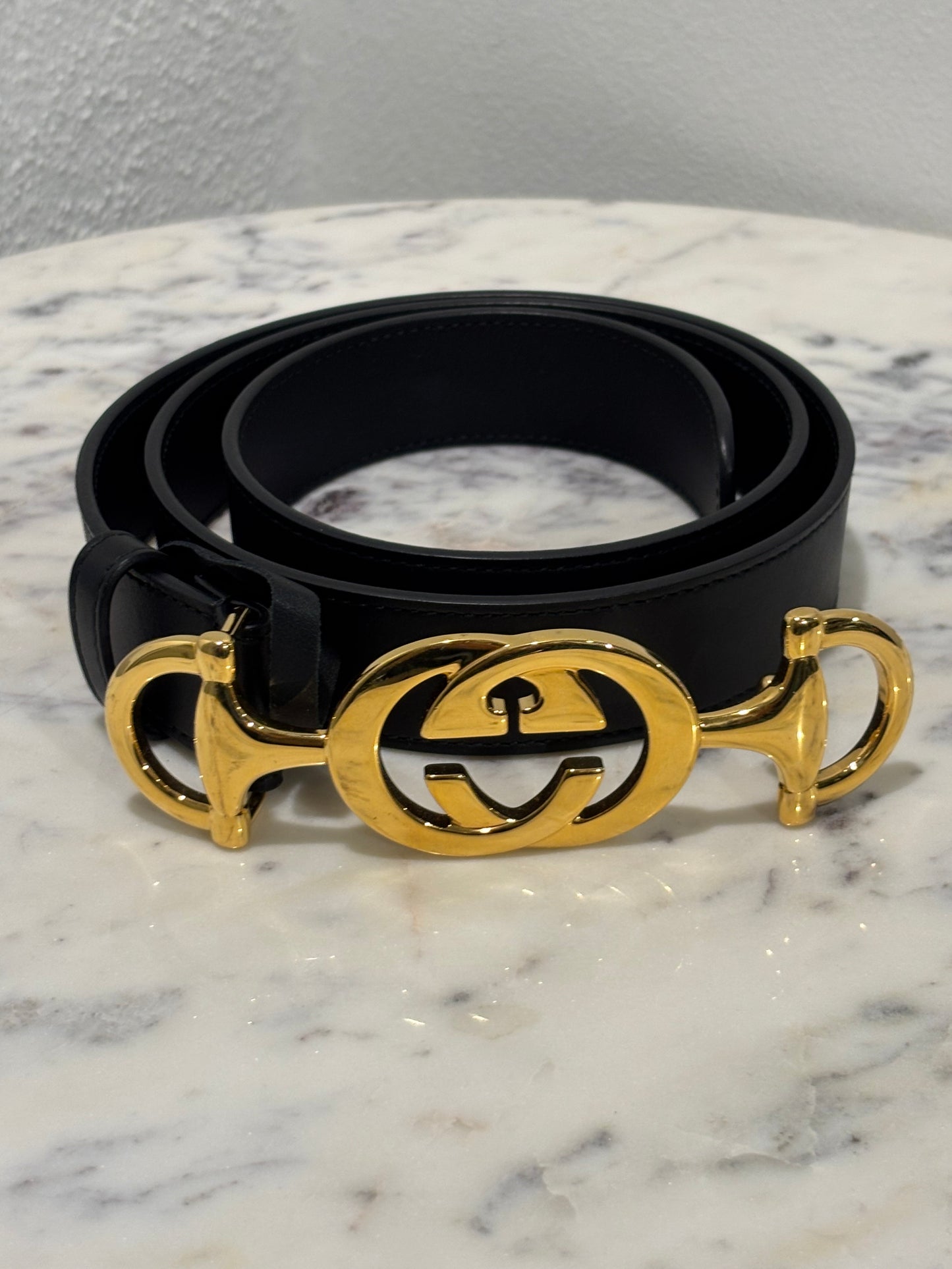 Gucci Belt - Statement Buckle - Size 85