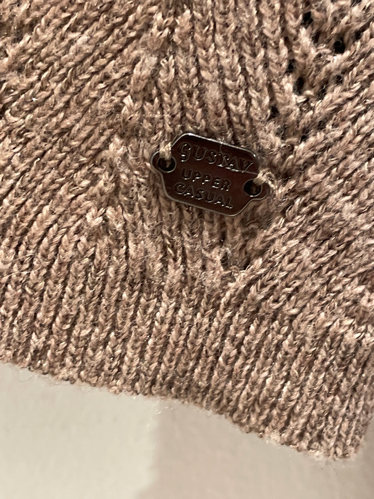 Gustav knit - taupe/nougat - M