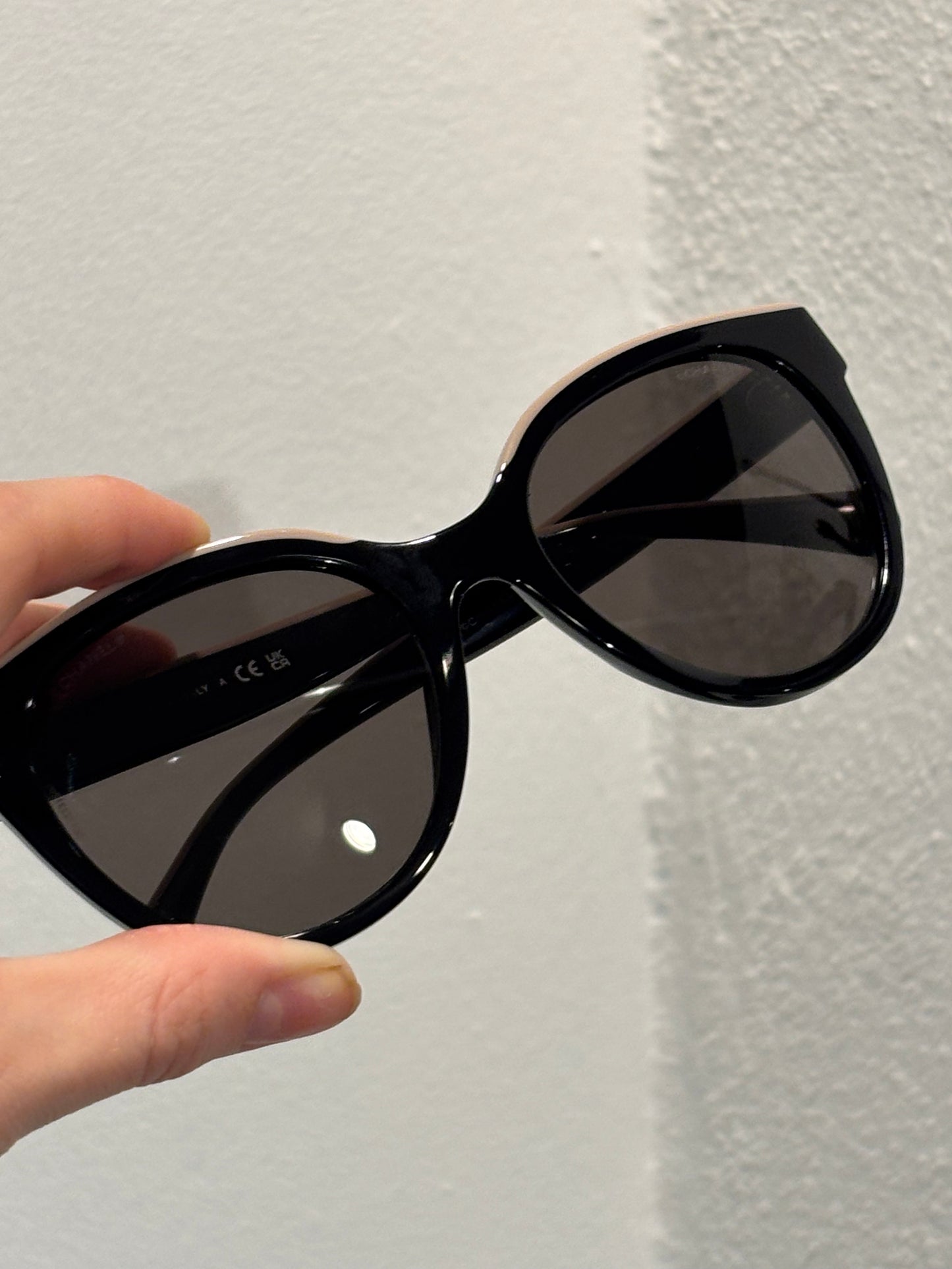 Chanel Sunglasses - Butterfly Model - Black w. Logos