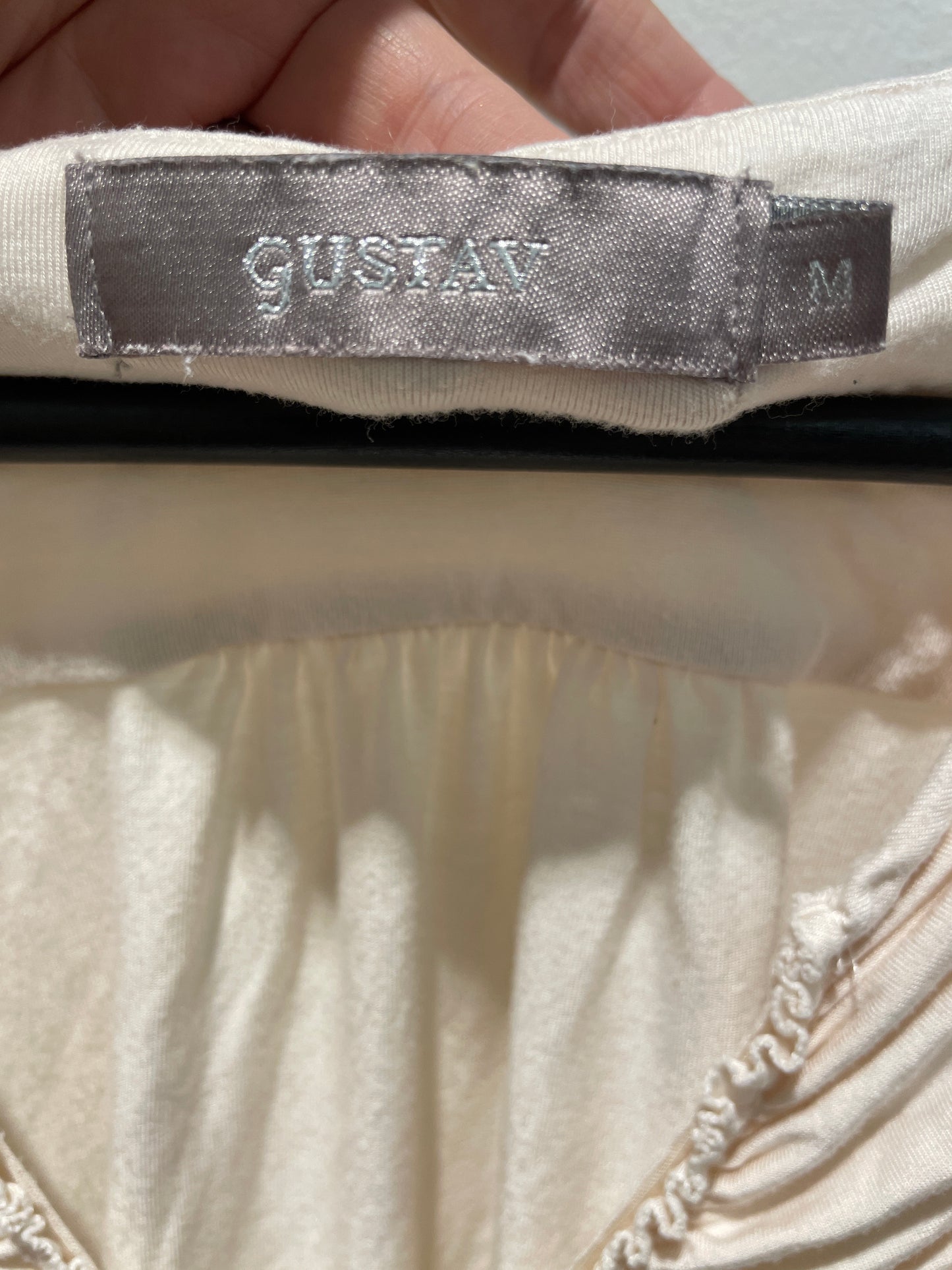 Gustav Ruched Top – Size Small-Medium / Ecru