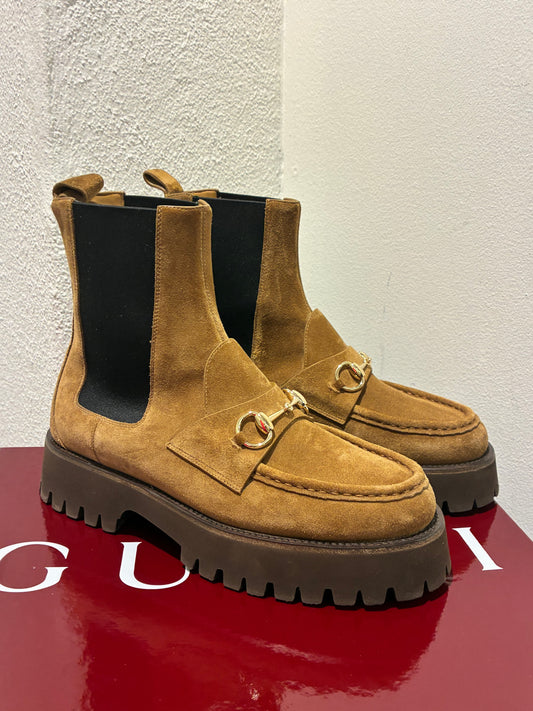 Gucci Horsebit Boots – Brown Suede - 40.5 - FULL SET 2025