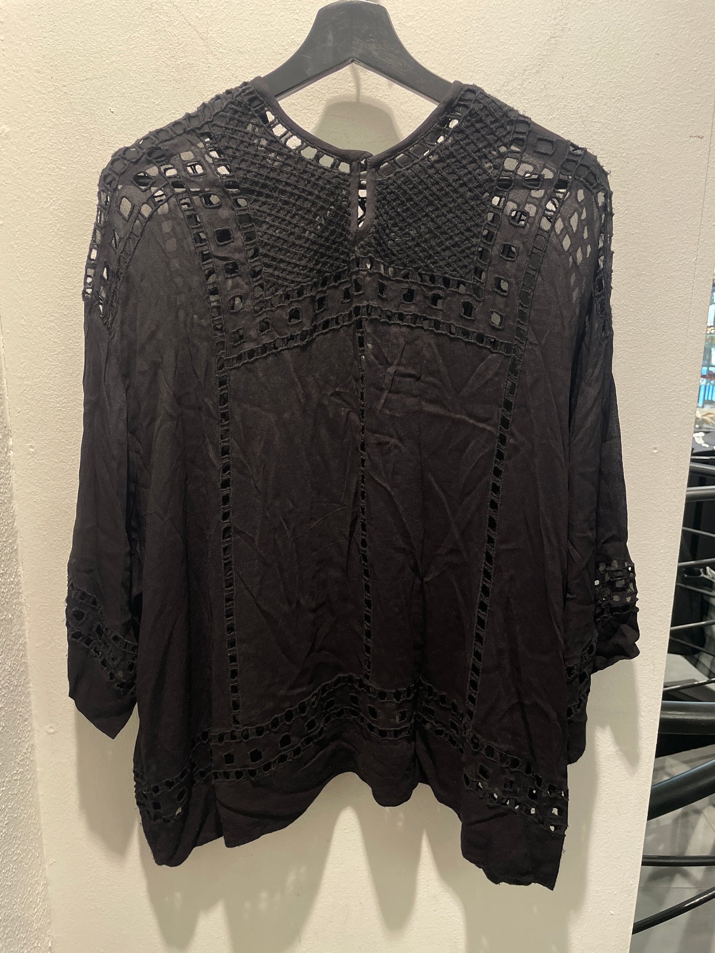 Isabel Marant Etoile Lace Blouse – Black - oversized - EU36