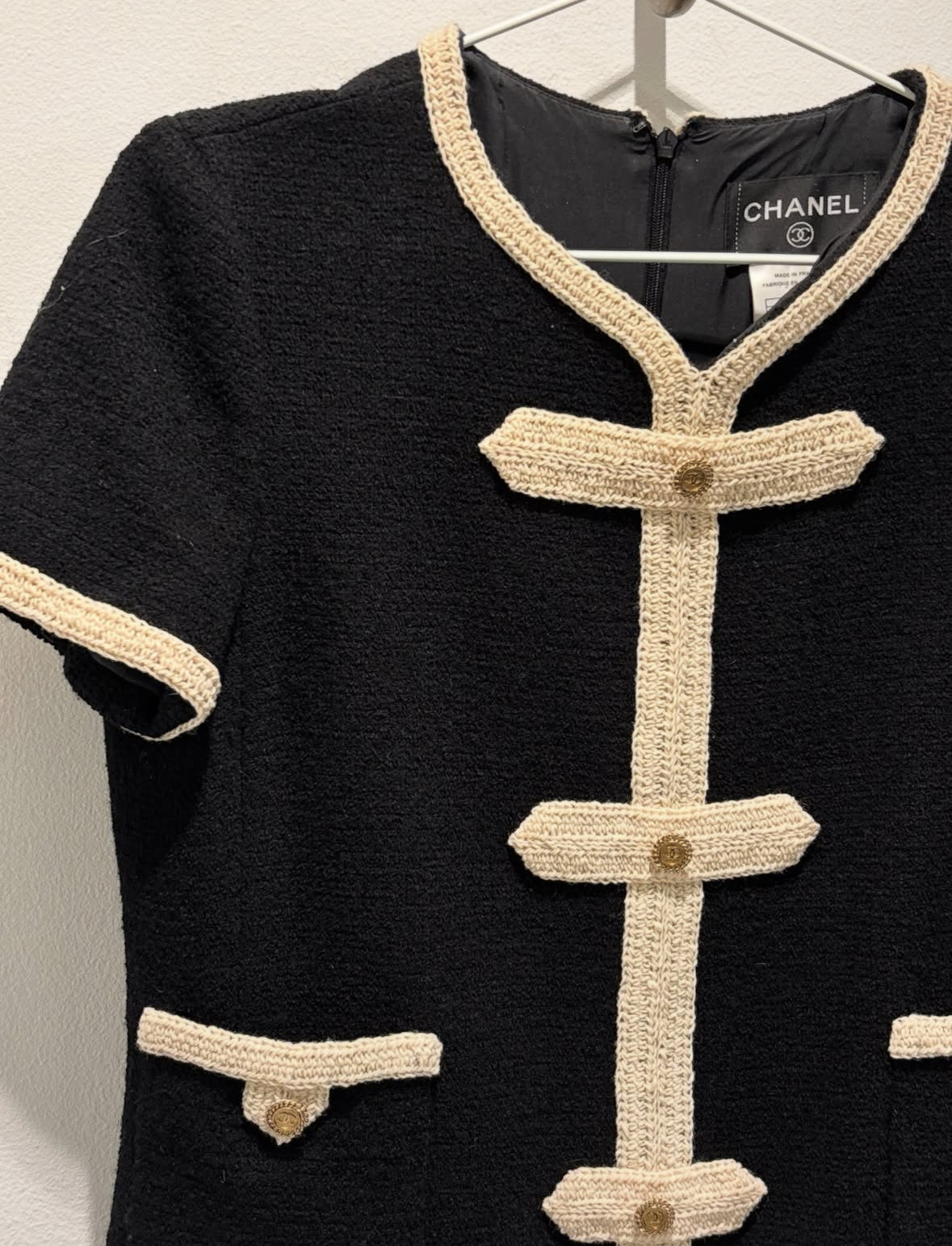 Iconic Chanel Dress – Tweed in Black & White - EU 38 (S/M)