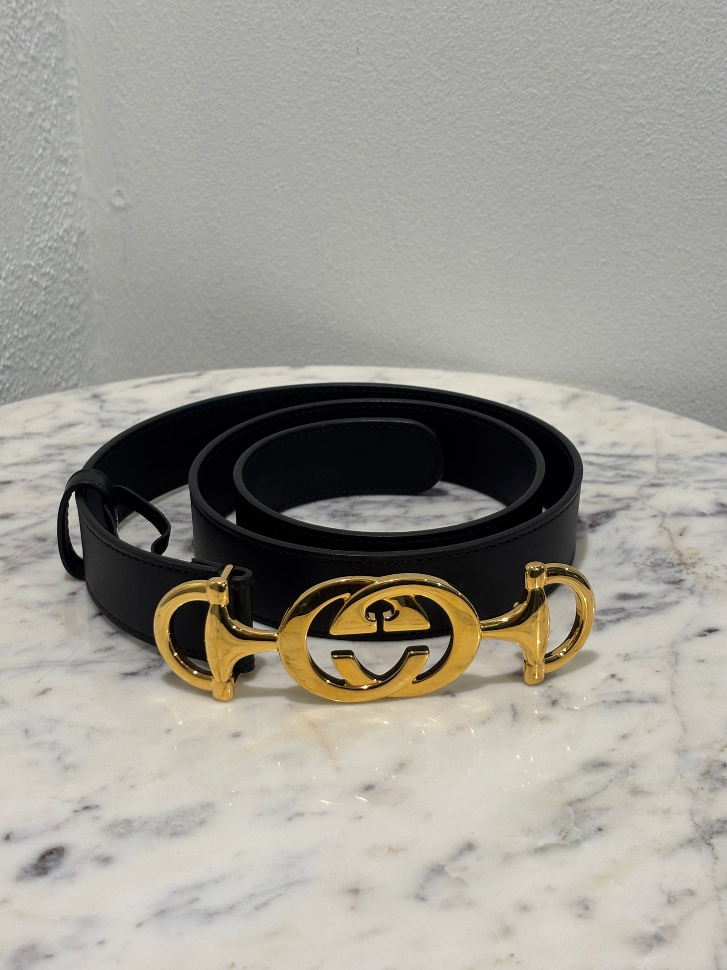 Gucci Belt - Statement Buckle - Size 85