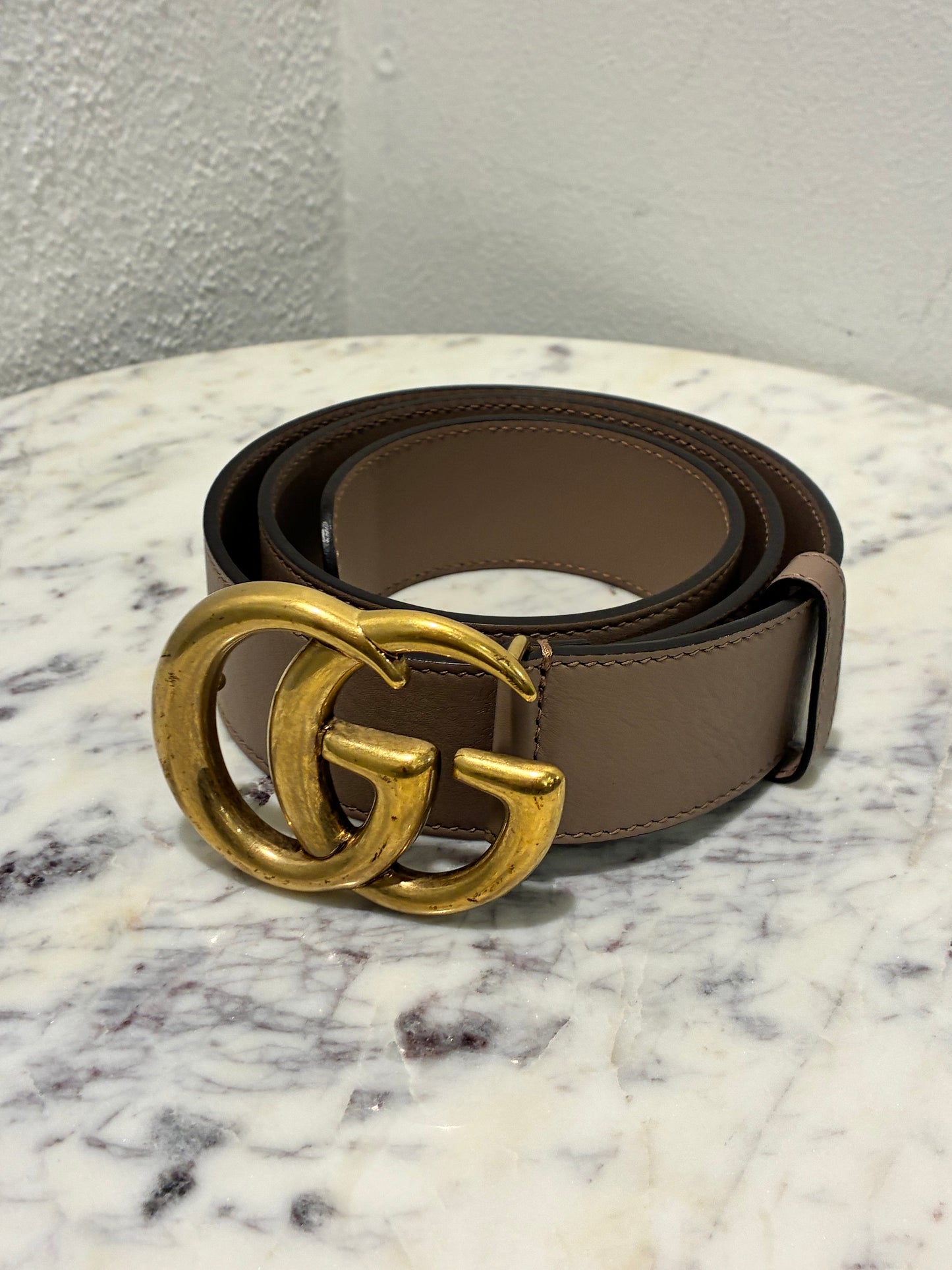 Gucci Belt - Maxi GG Buckle - Size 80