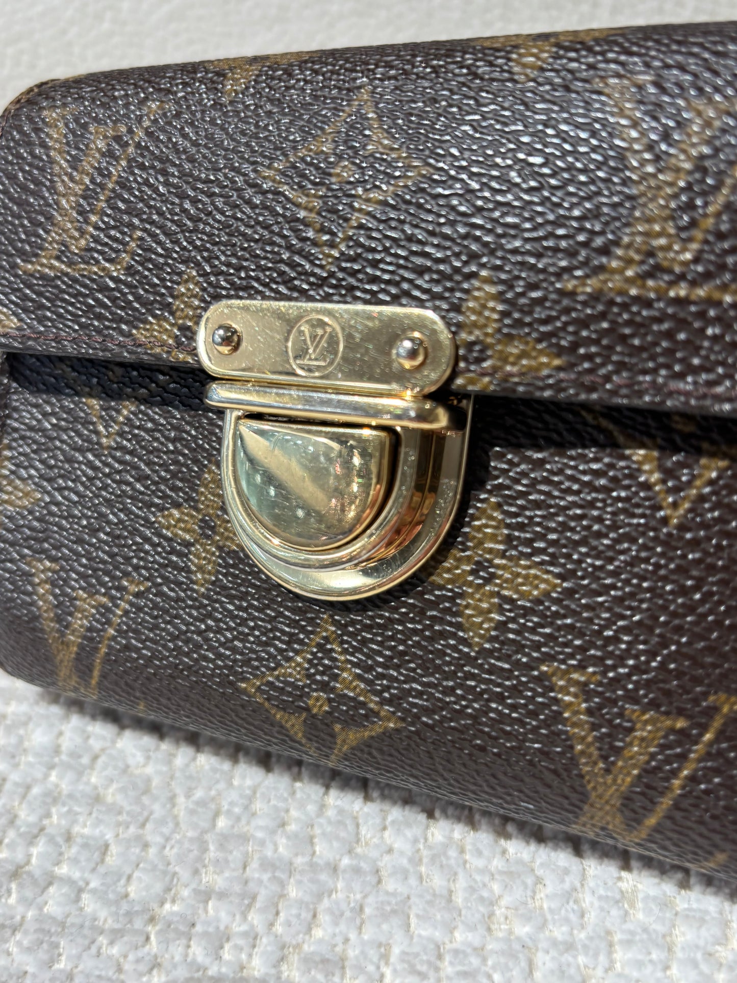 Louis Vuitton Wallet – Brown Leather with Gold Clasp