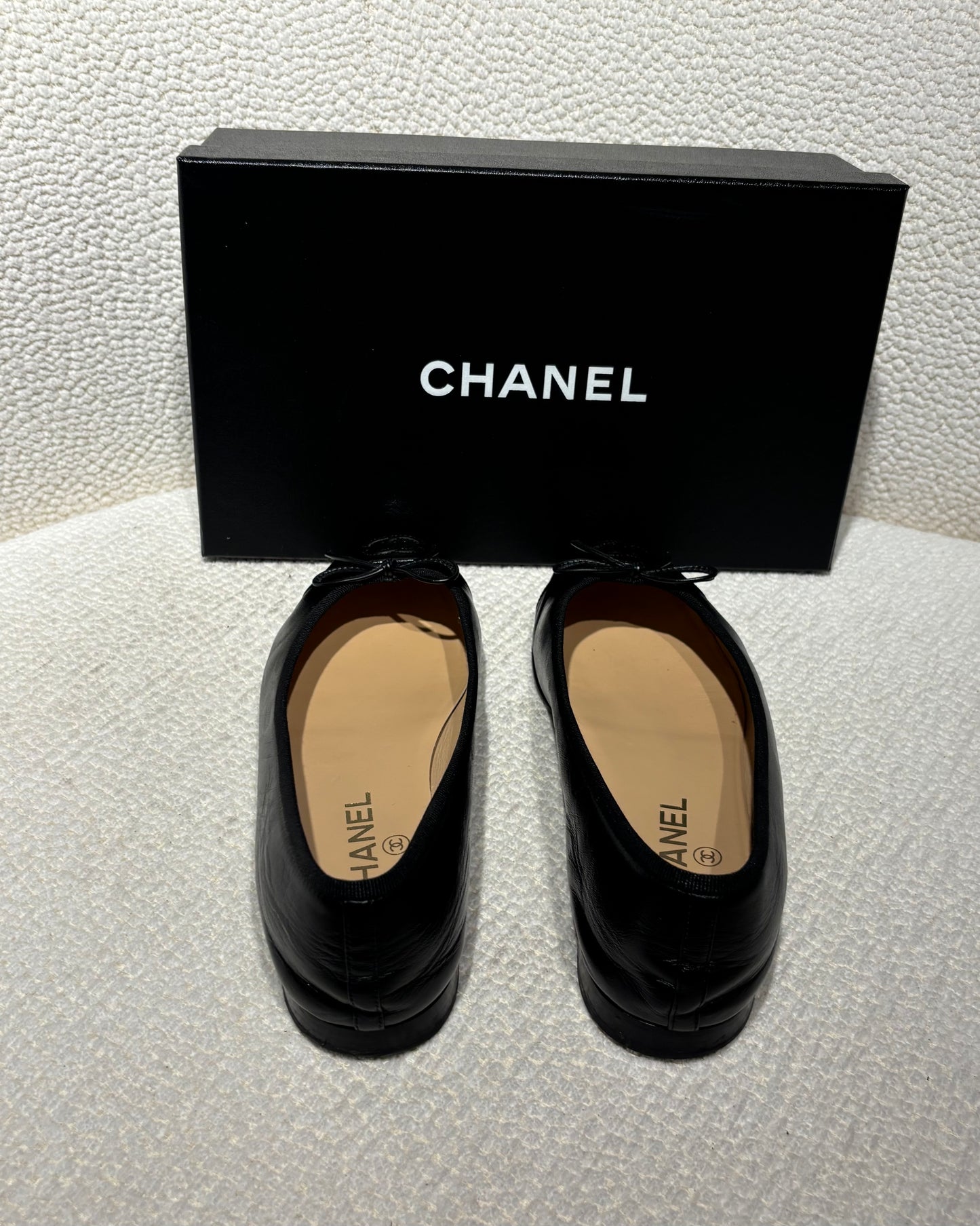 Chanel ballerinas - Black lambskin & patent leather - EU 39,5 - 2025 Collection