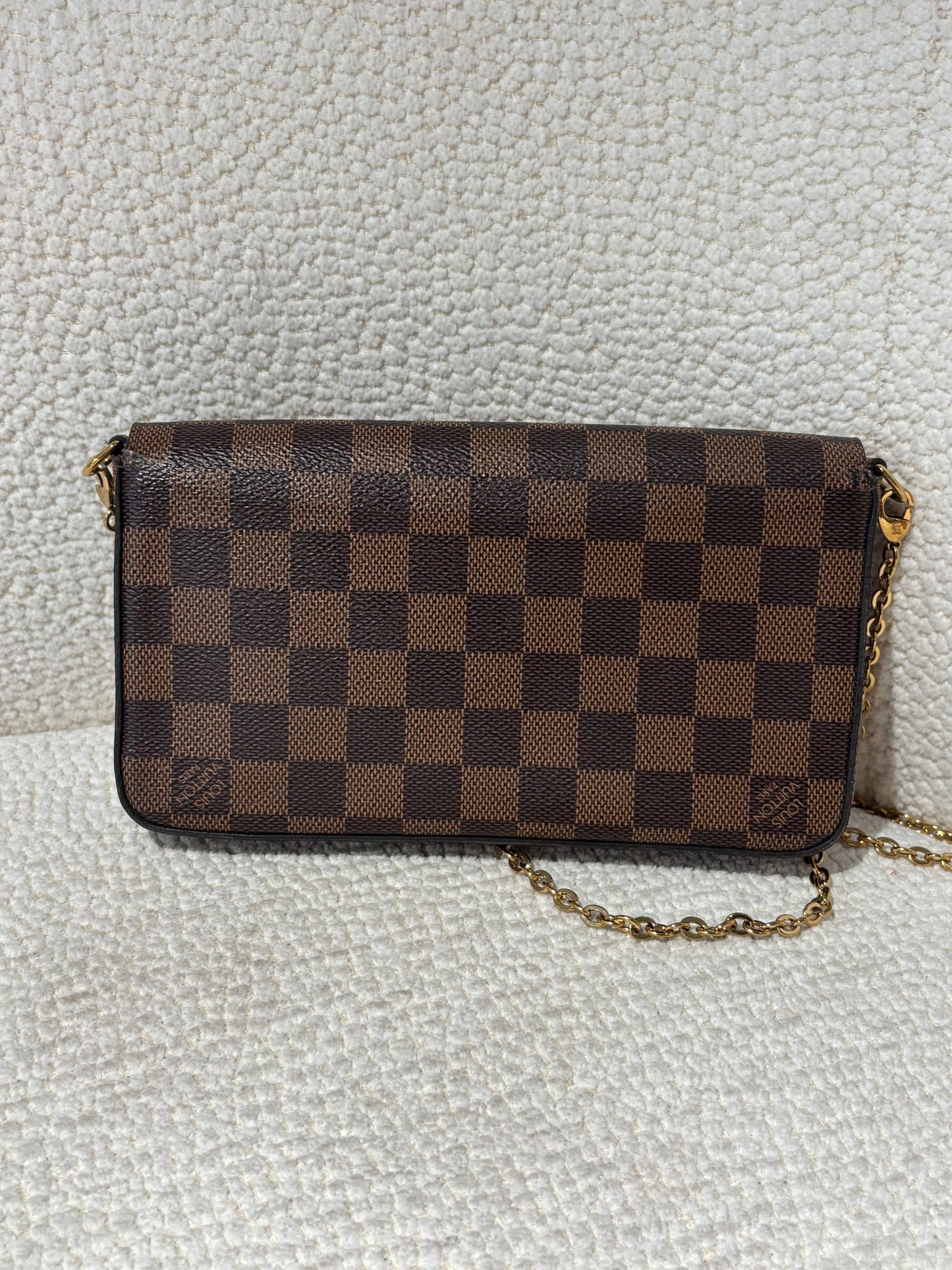 Louis Vuitton Pochette Félicie – Damier Canvas with Gold Chain