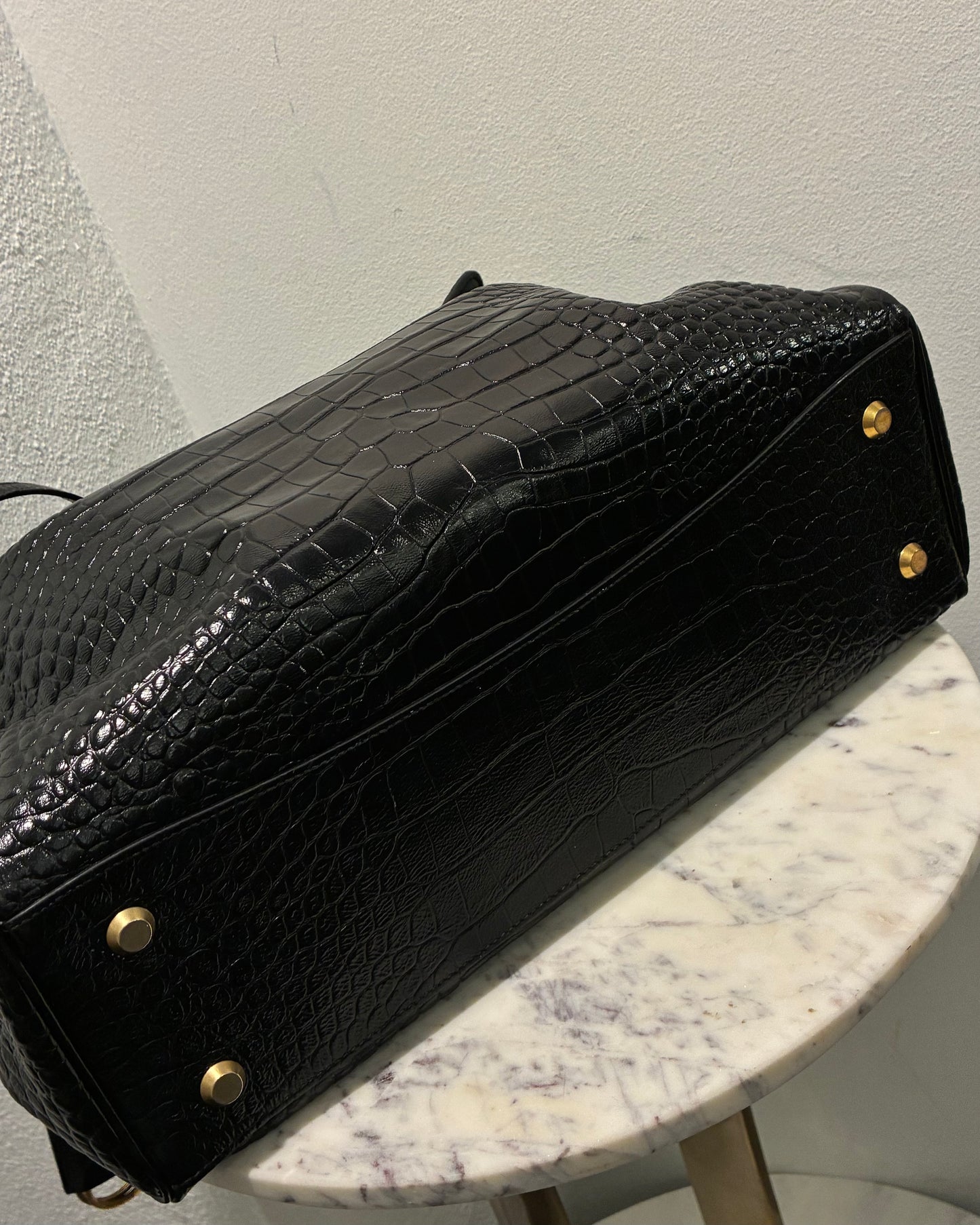Balenciaga - Rodeo Croco Large Shoulderbag - Medinas Wardrobe