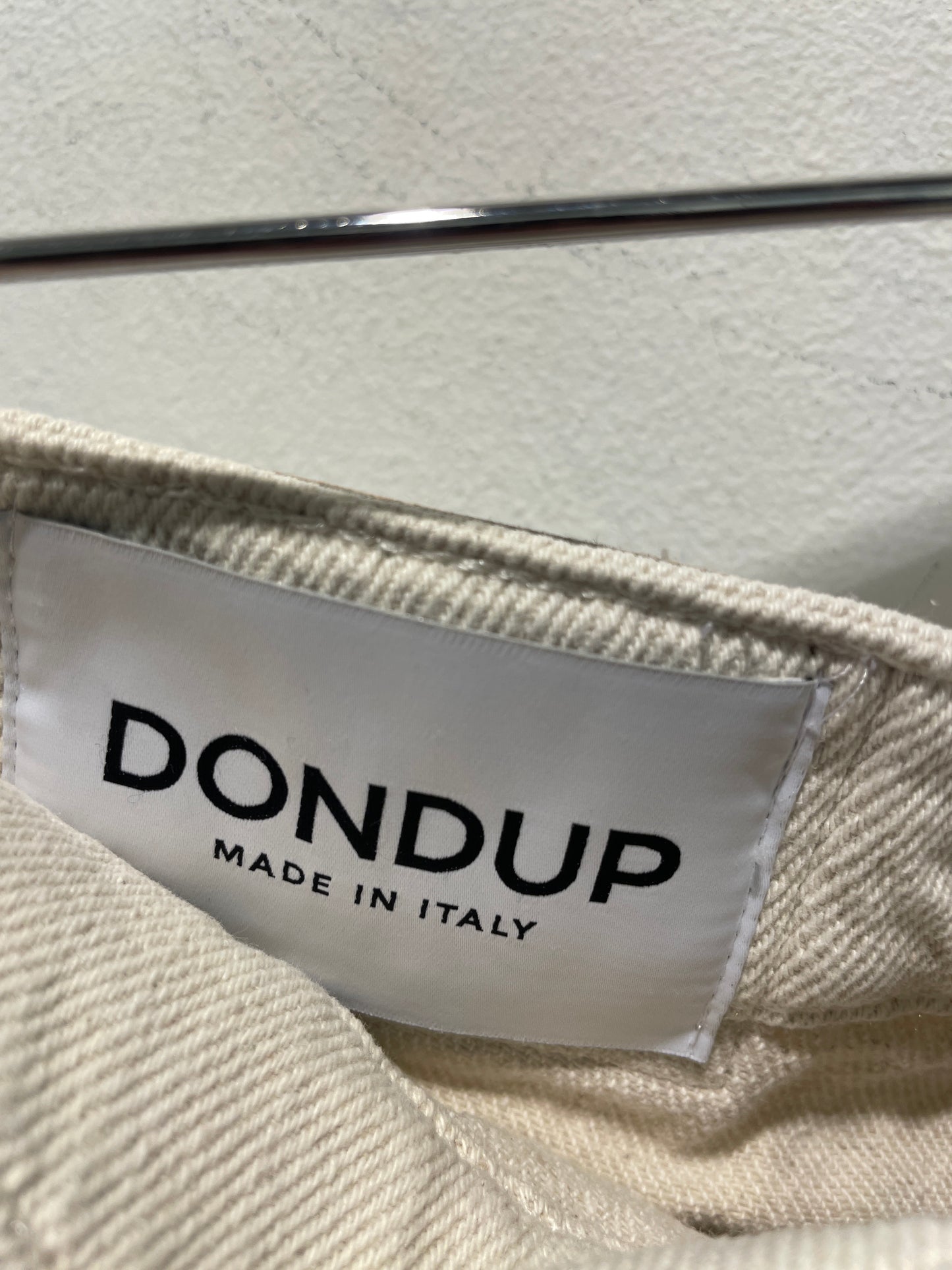 Dondup — High-Waisted Ecru Utility Jeans (Size W29 / Fits EU 38)
