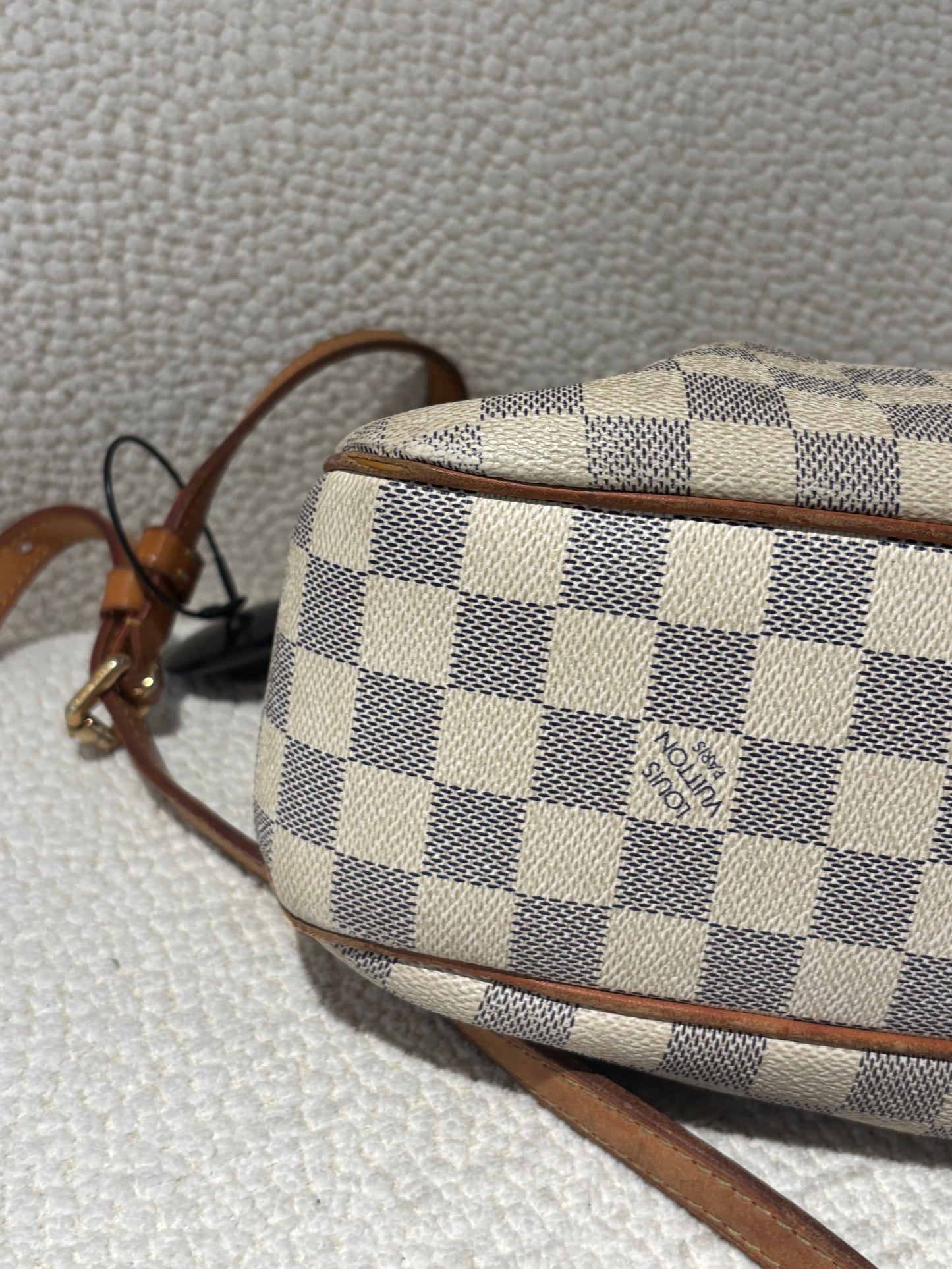 Louis Vuitton Siracusa PM Bag – Damier Azur Canvas & Leather Details