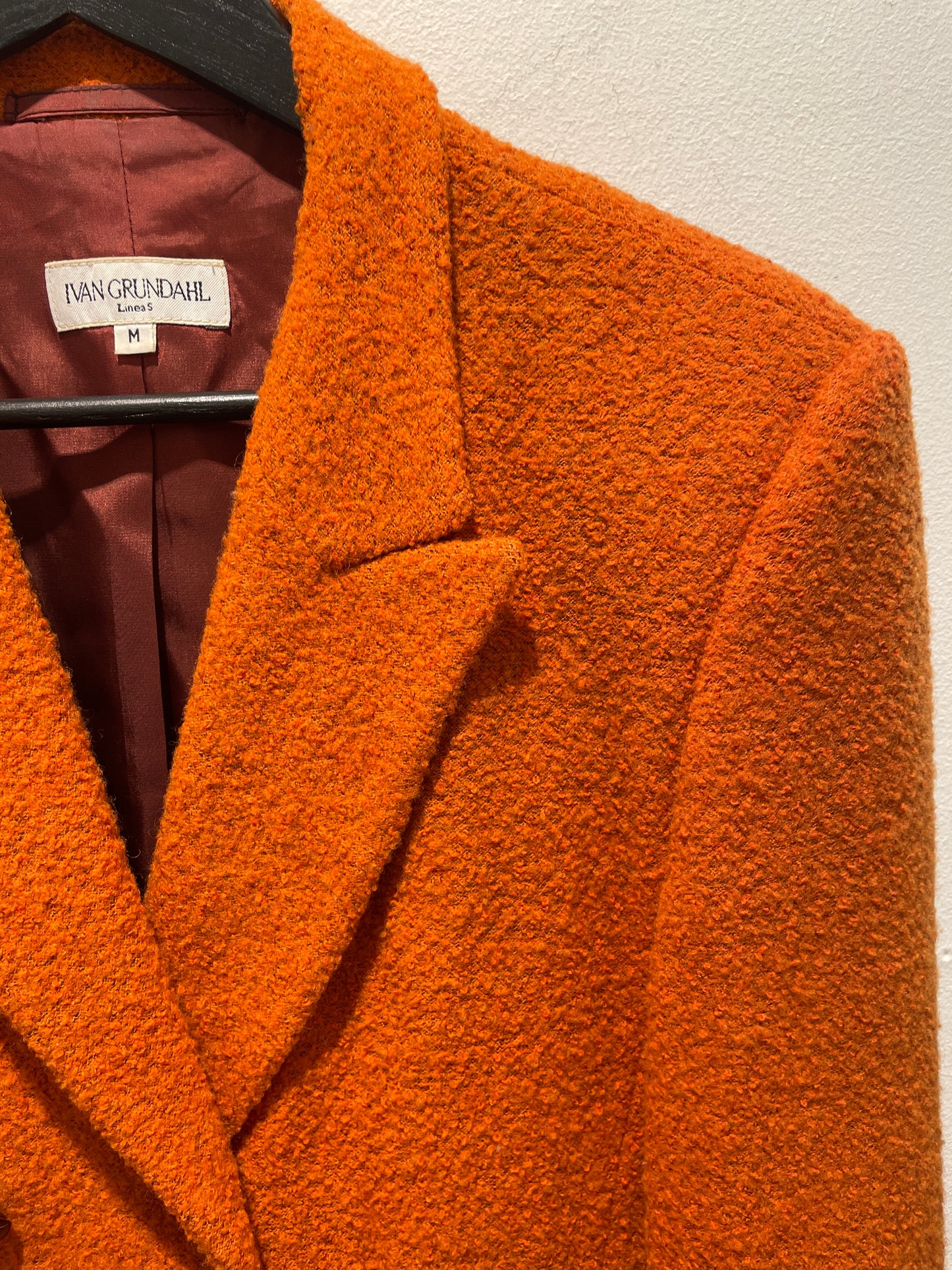 Ivan Grundahl — Double-Breasted Bouclé Wool Coat - Size EU Medium