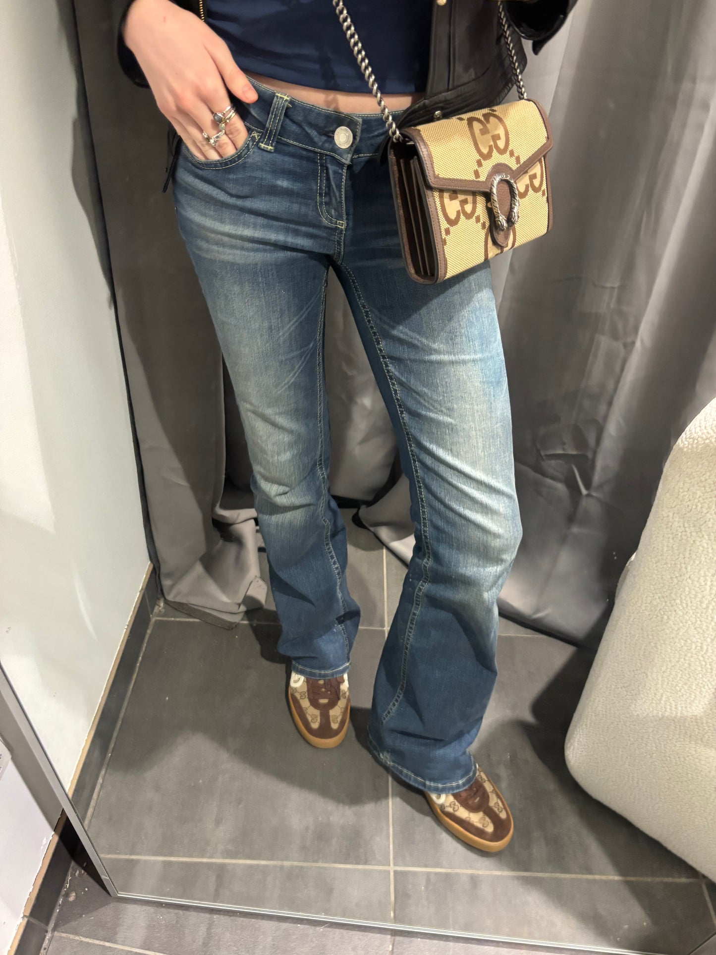 Gucci Dionysus Wallet on Chain - Brown Supreme Canvas & Silver Hardware