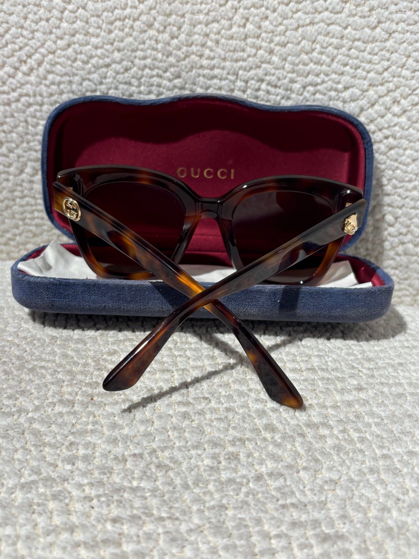 Gucci Sunglasses - Brown with Gold Logo