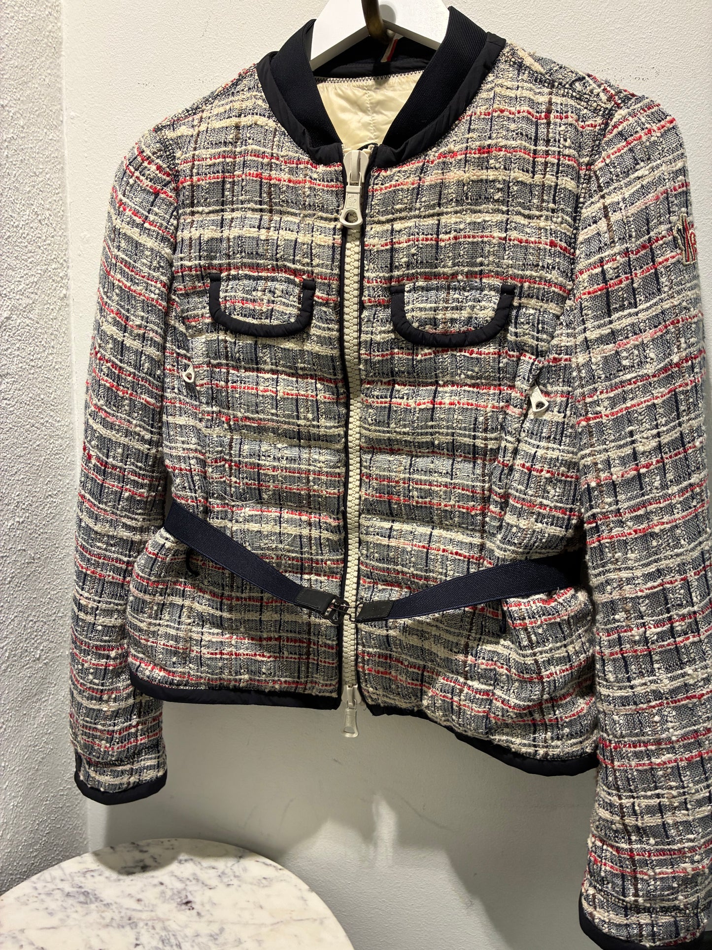 Moncler Jacket - Tweed with Logo - S/M