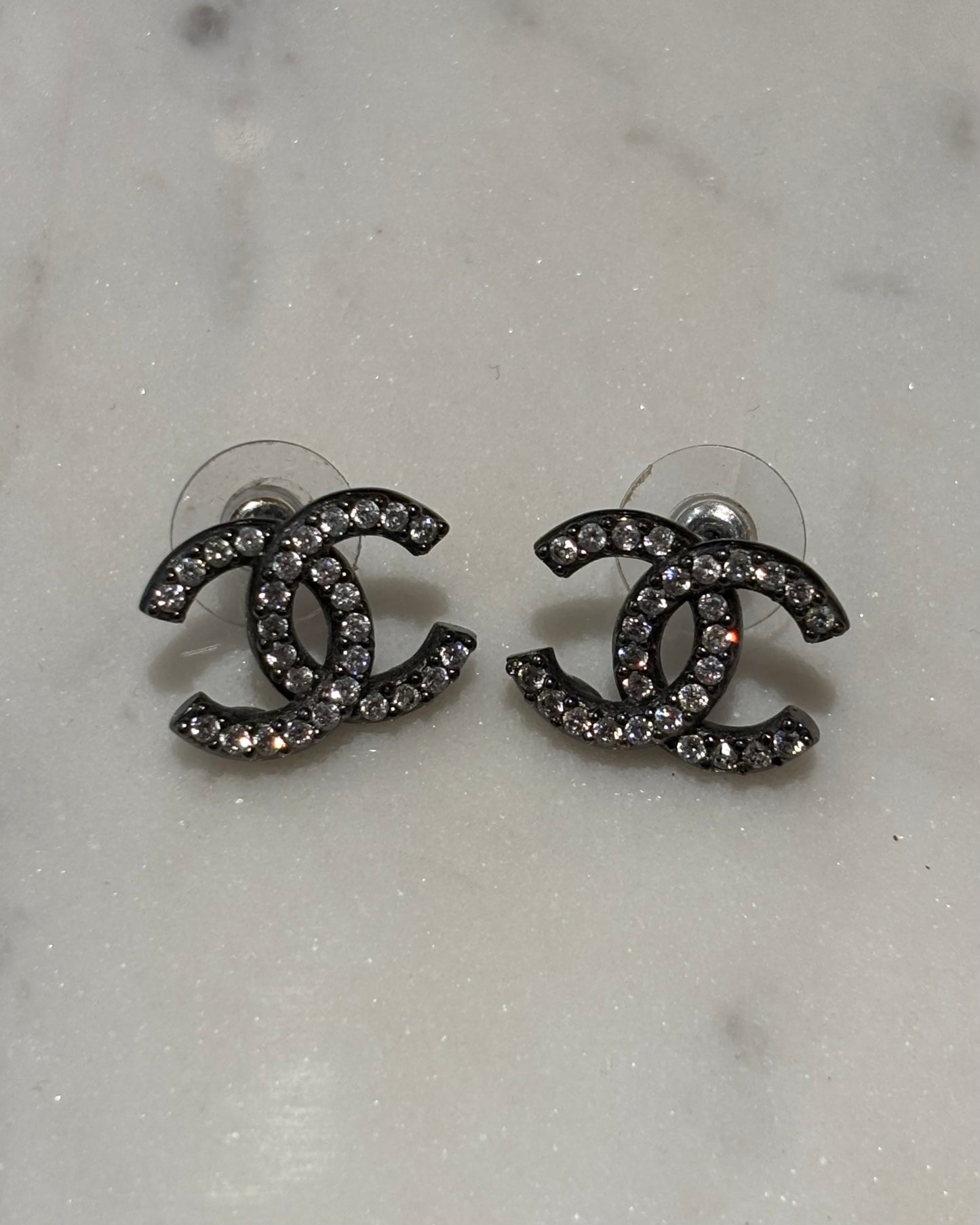 Chanel Earrings - Classic CC - Dark