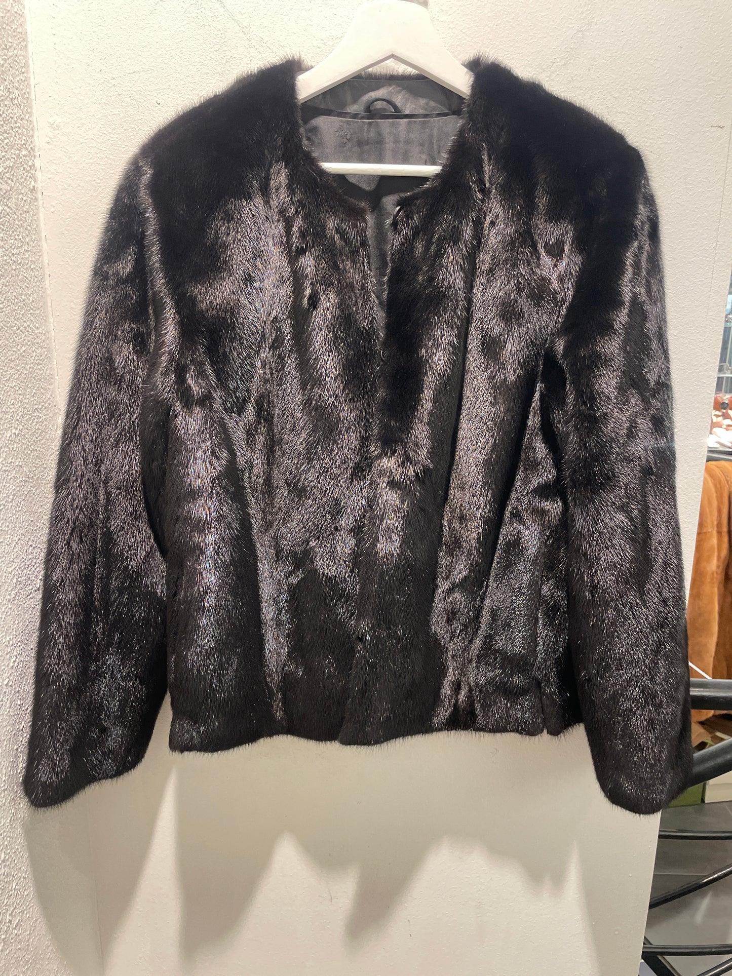Birger Christensen Short Mink Fur Jacket – One Size (S-L) - Medinas Wardrobe