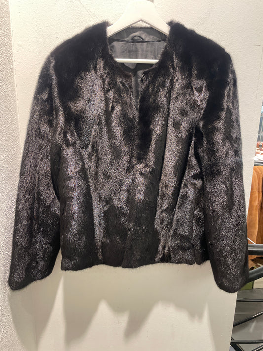Birger Christensen Short Mink Fur Jacket – S-M - Medinas Wardrobe